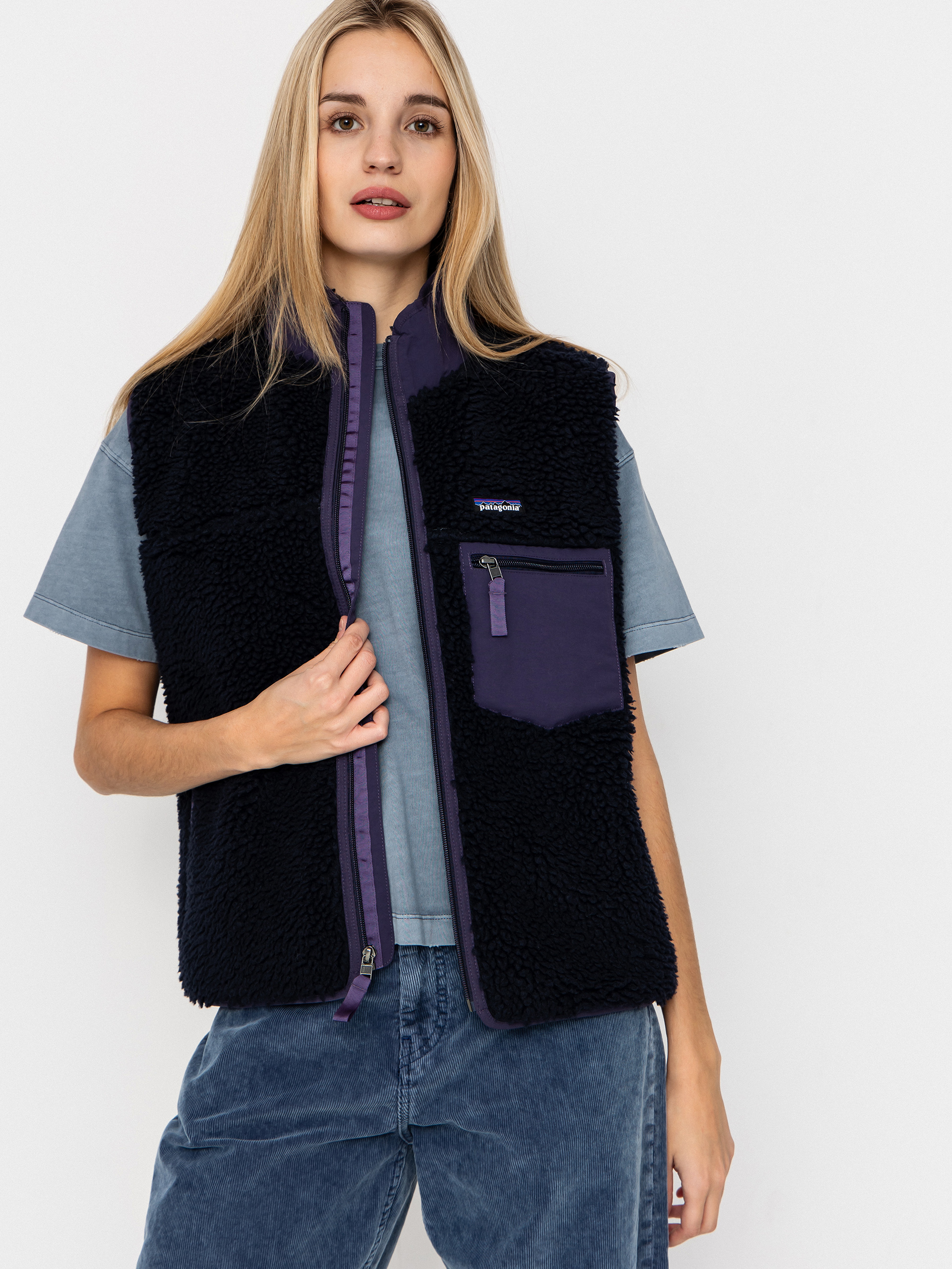 Patagonia Classic Retro X Wmn Mellény (sunken blue)