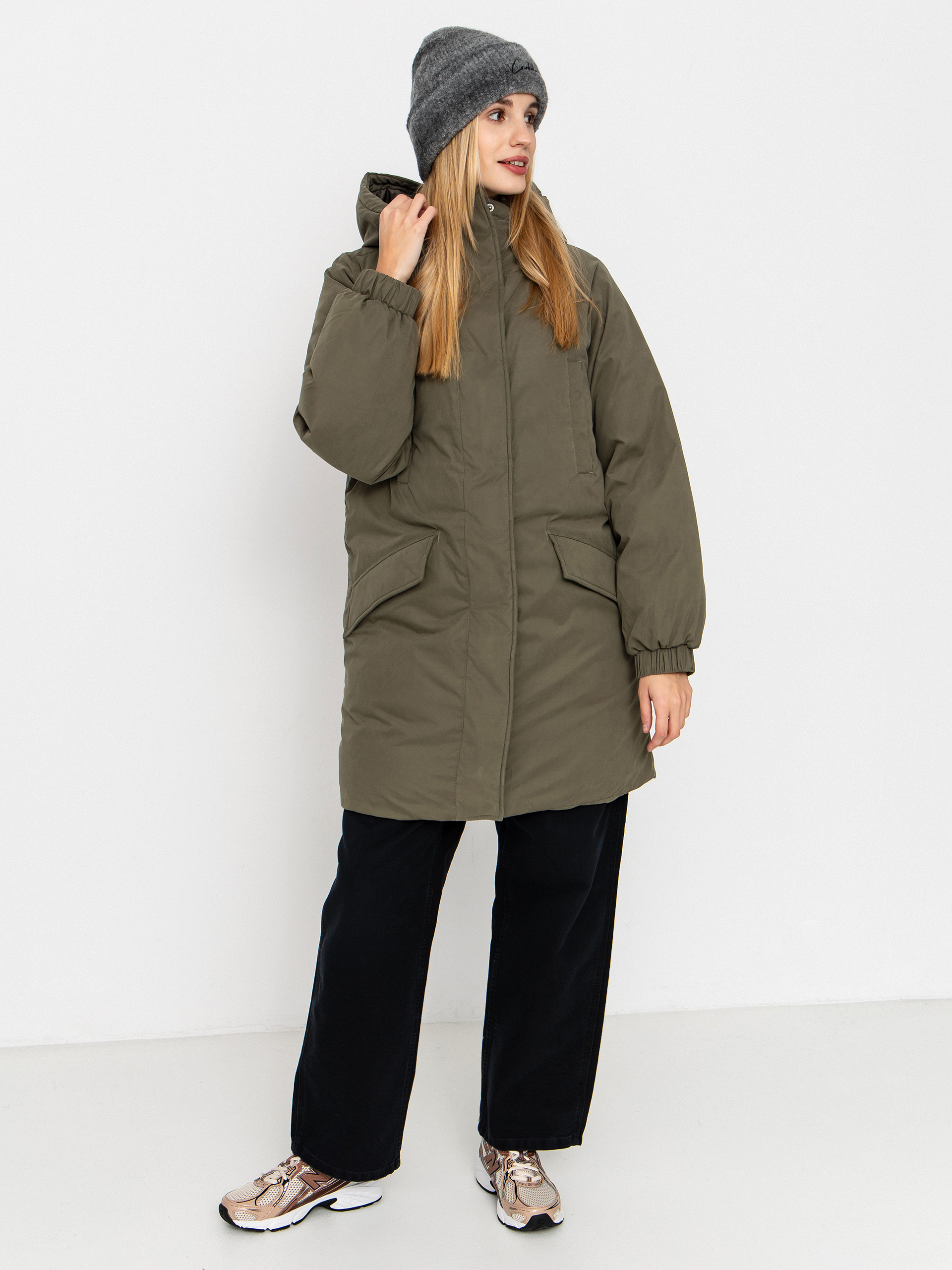 Volcom Sleepi Puff Up Parka Dzseki Wmn (wintermoss)