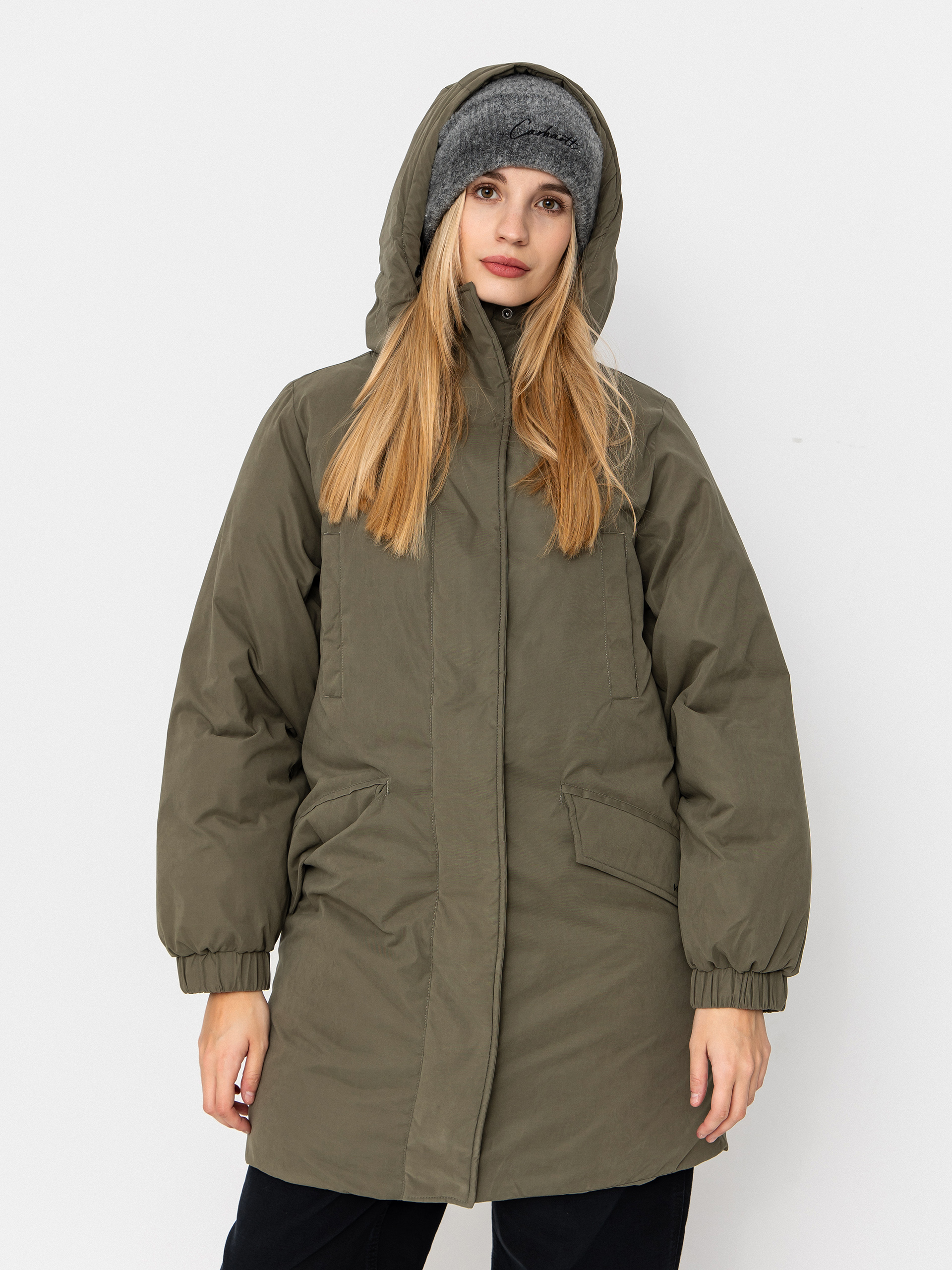 Volcom Sleepi Puff Up Parka Dzseki Wmn (wintermoss)