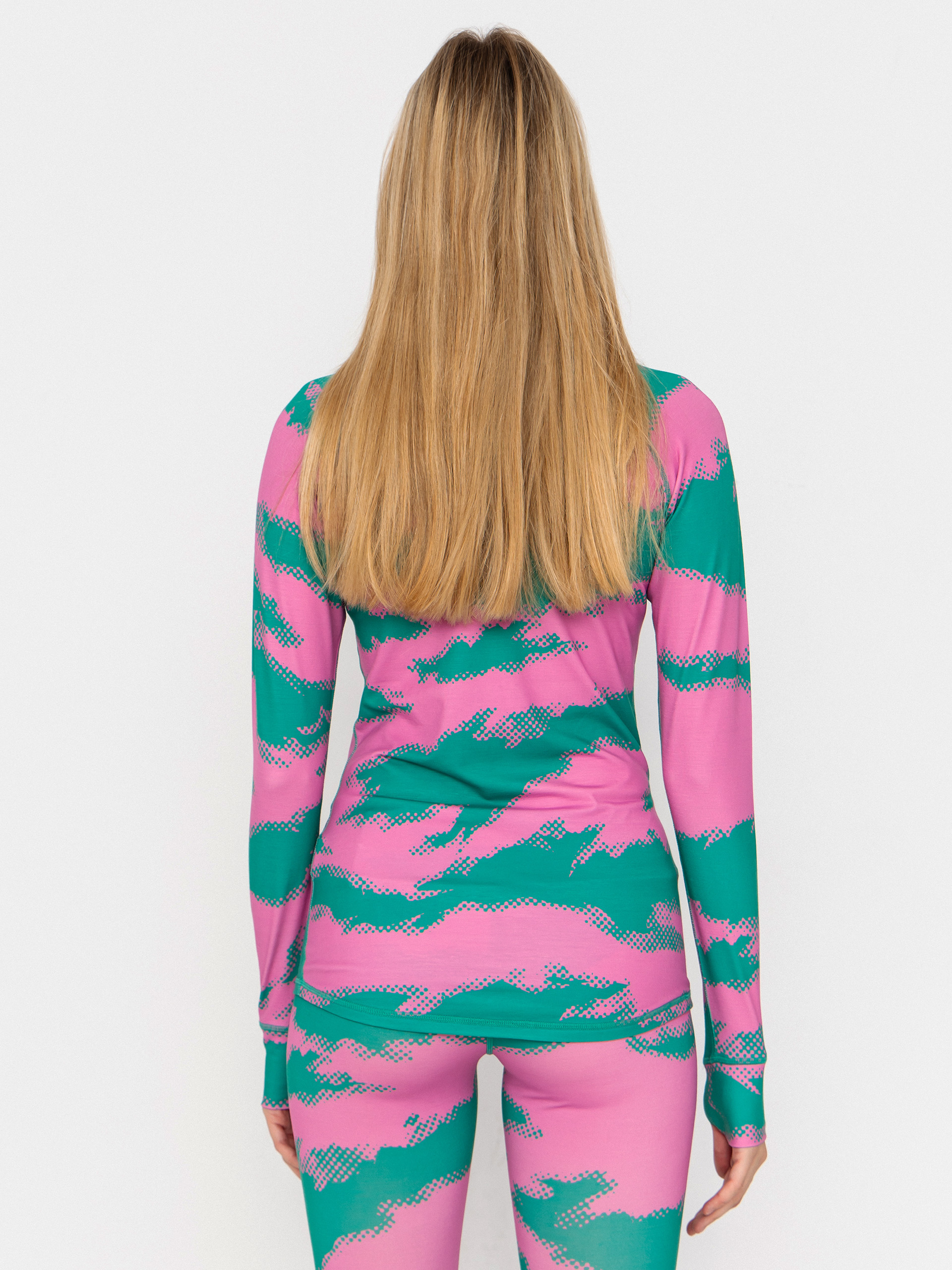 Női Picture Milita Printed Hosszú ujjú thermo felső (retro bliss print)