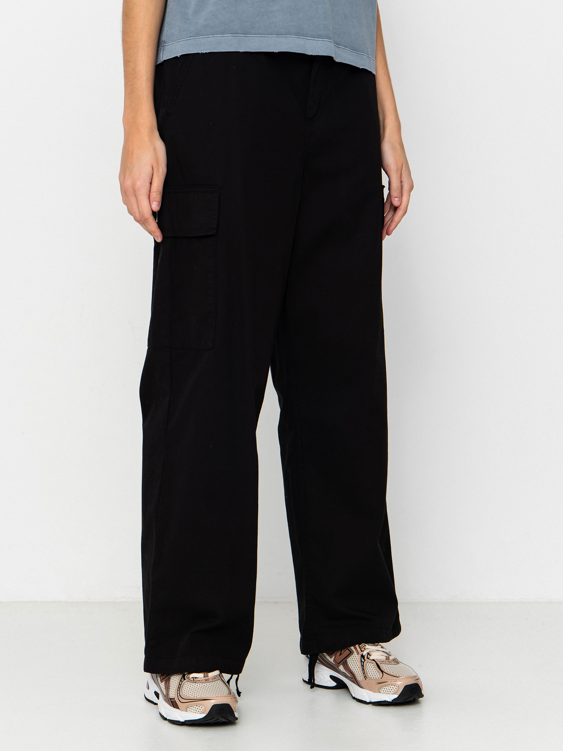 Kisnadrág Carhartt WIP Kingston Wmn (black/garment dyed)