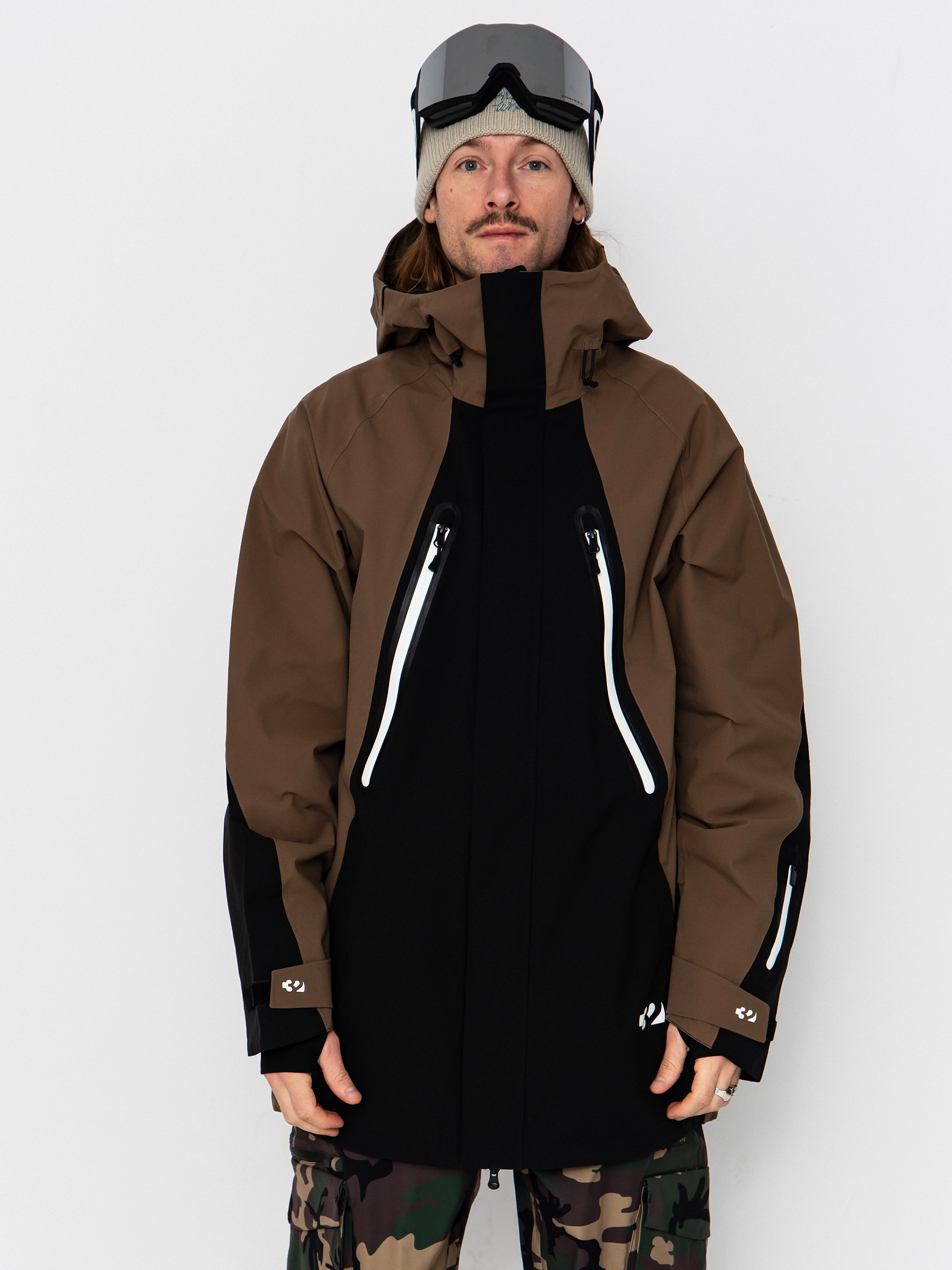 Férfi Snowboard dzseki ThirtyTwo Deep Creek Parka (tobacco)