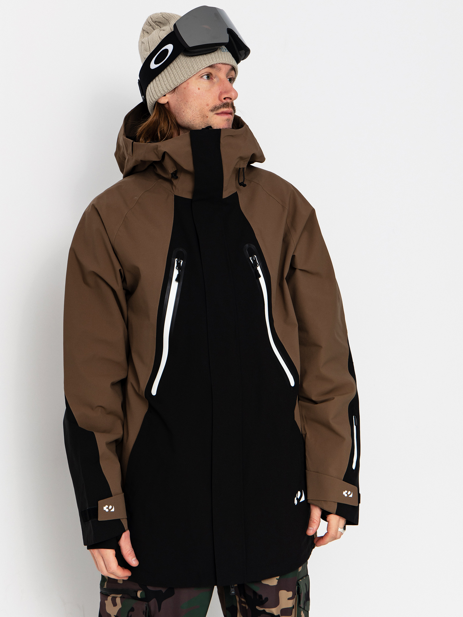 Férfi Snowboard dzseki ThirtyTwo Deep Creek Parka (tobacco)