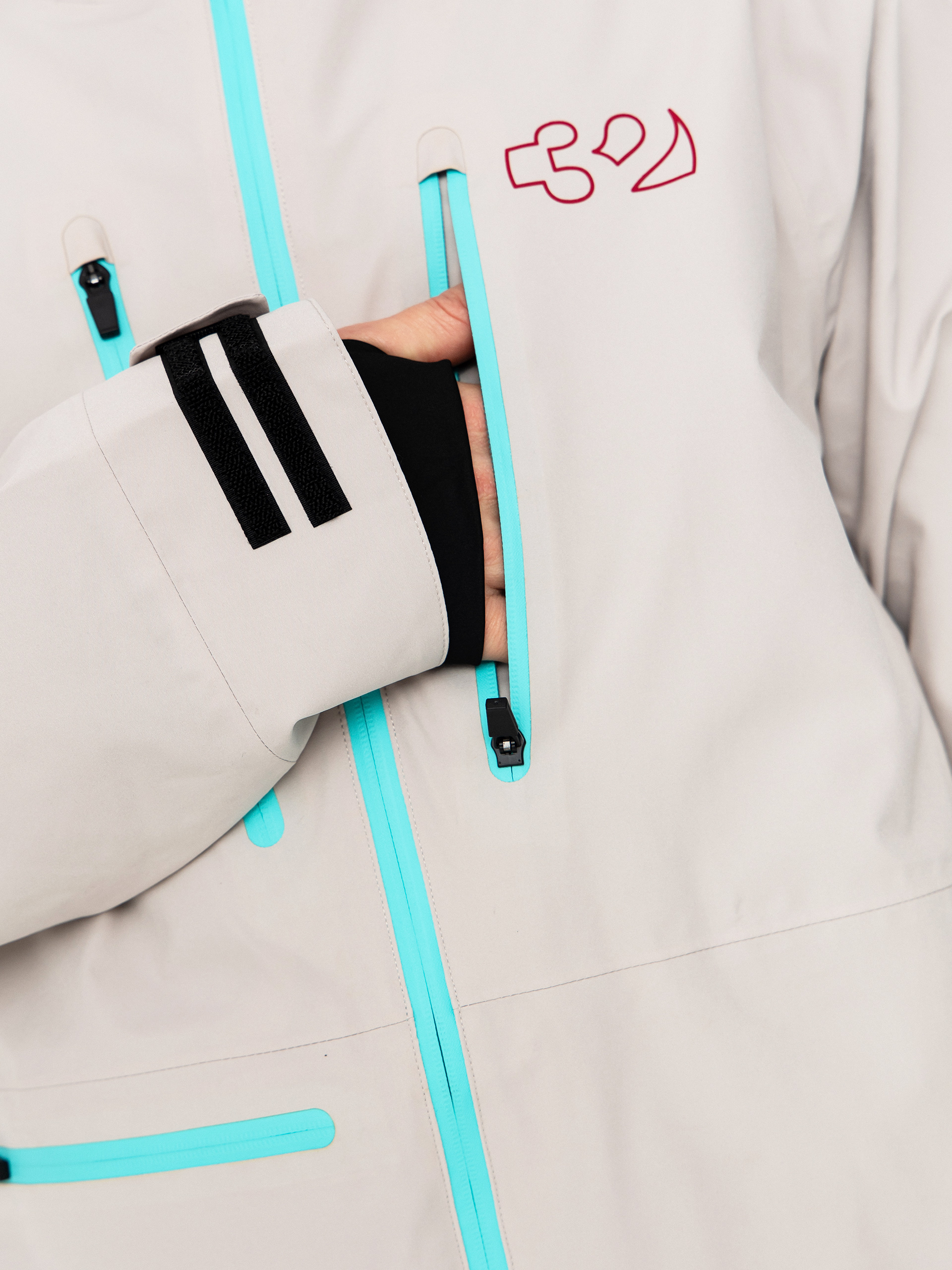 Férfi Snowboard dzseki ThirtyTwo Tm Recycled (cement)