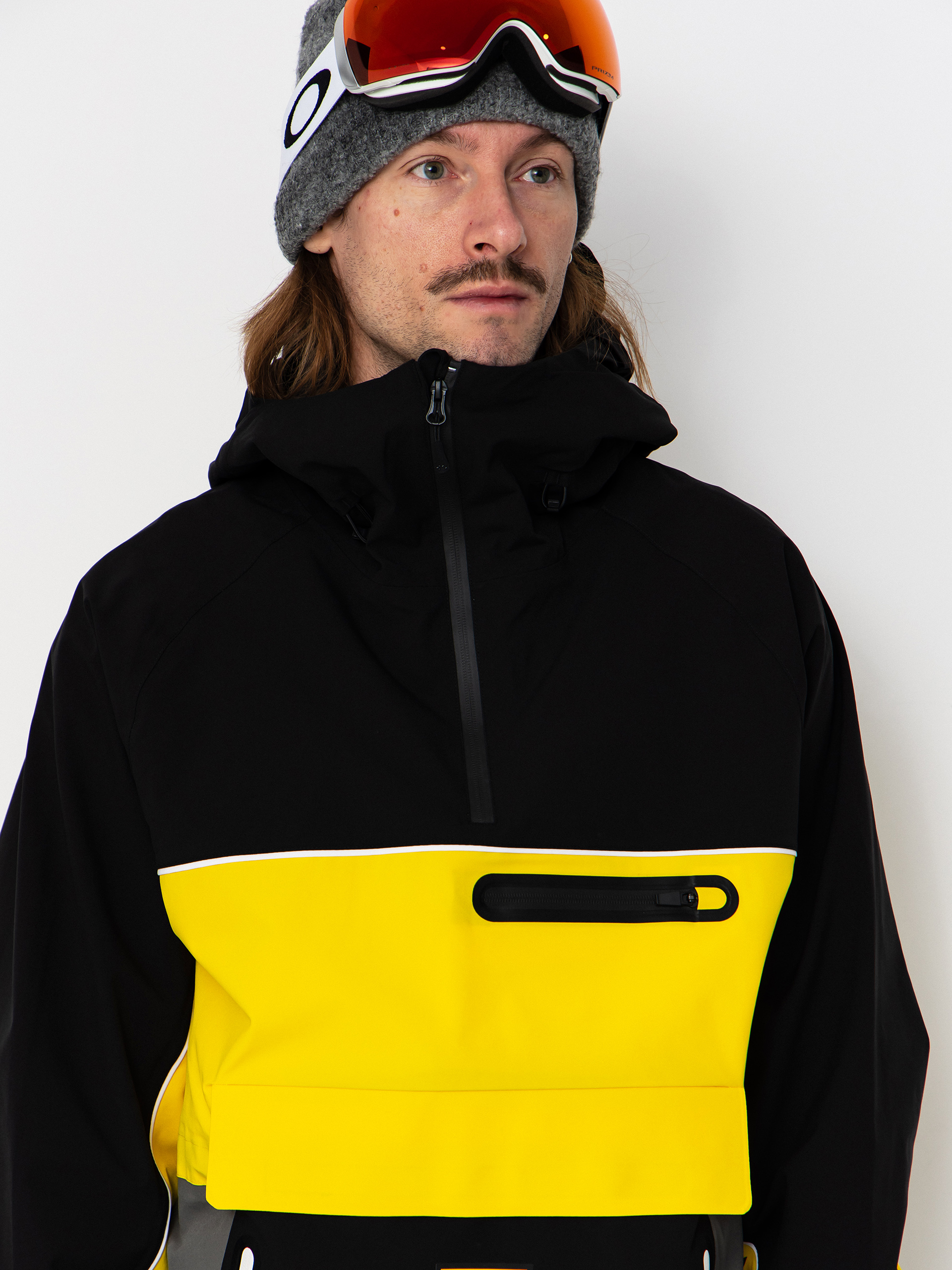 Férfi Snowboard dzseki ThirtyTwo Light Anorak (black/yellow)