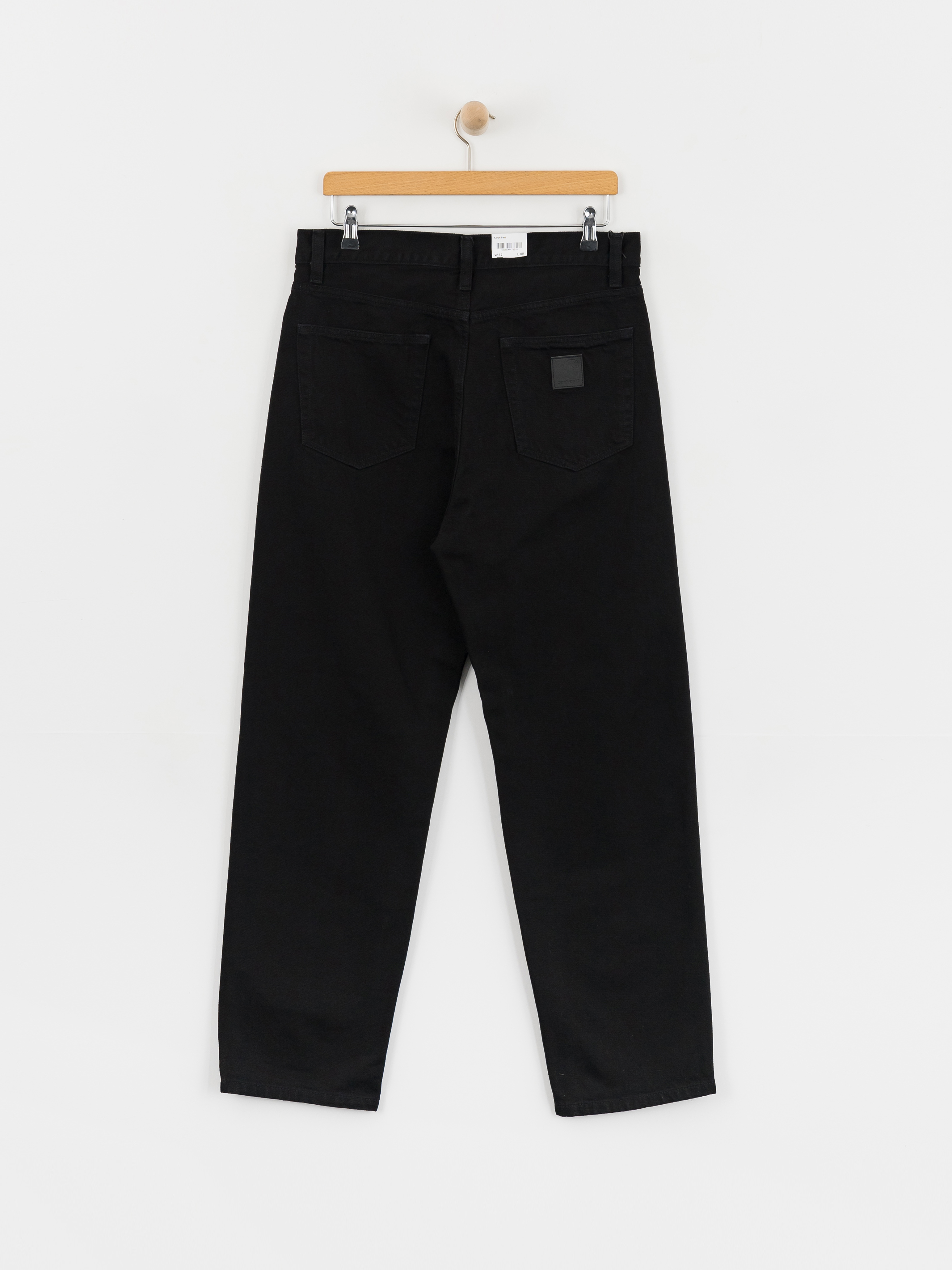 Carhartt WIP Aaron Kisnadrág (black rinsed)