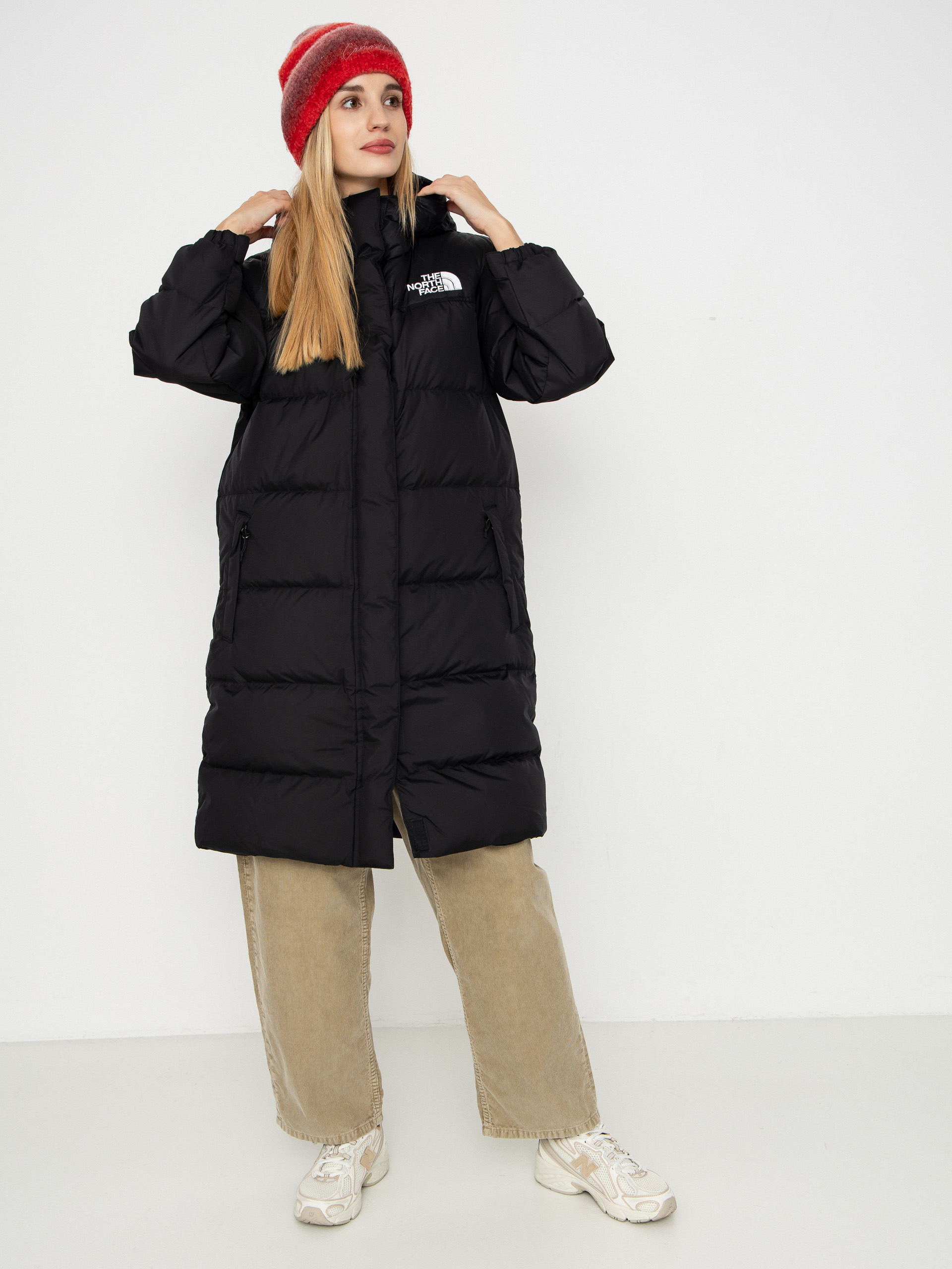 Dzseki The North Face Nuptse Parka Wmn (tnf black/npf/r)