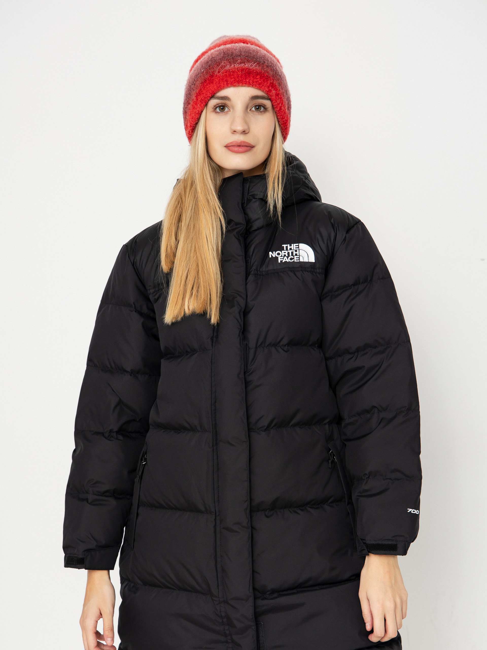 Dzseki The North Face Nuptse Parka Wmn (tnf black/npf/r)