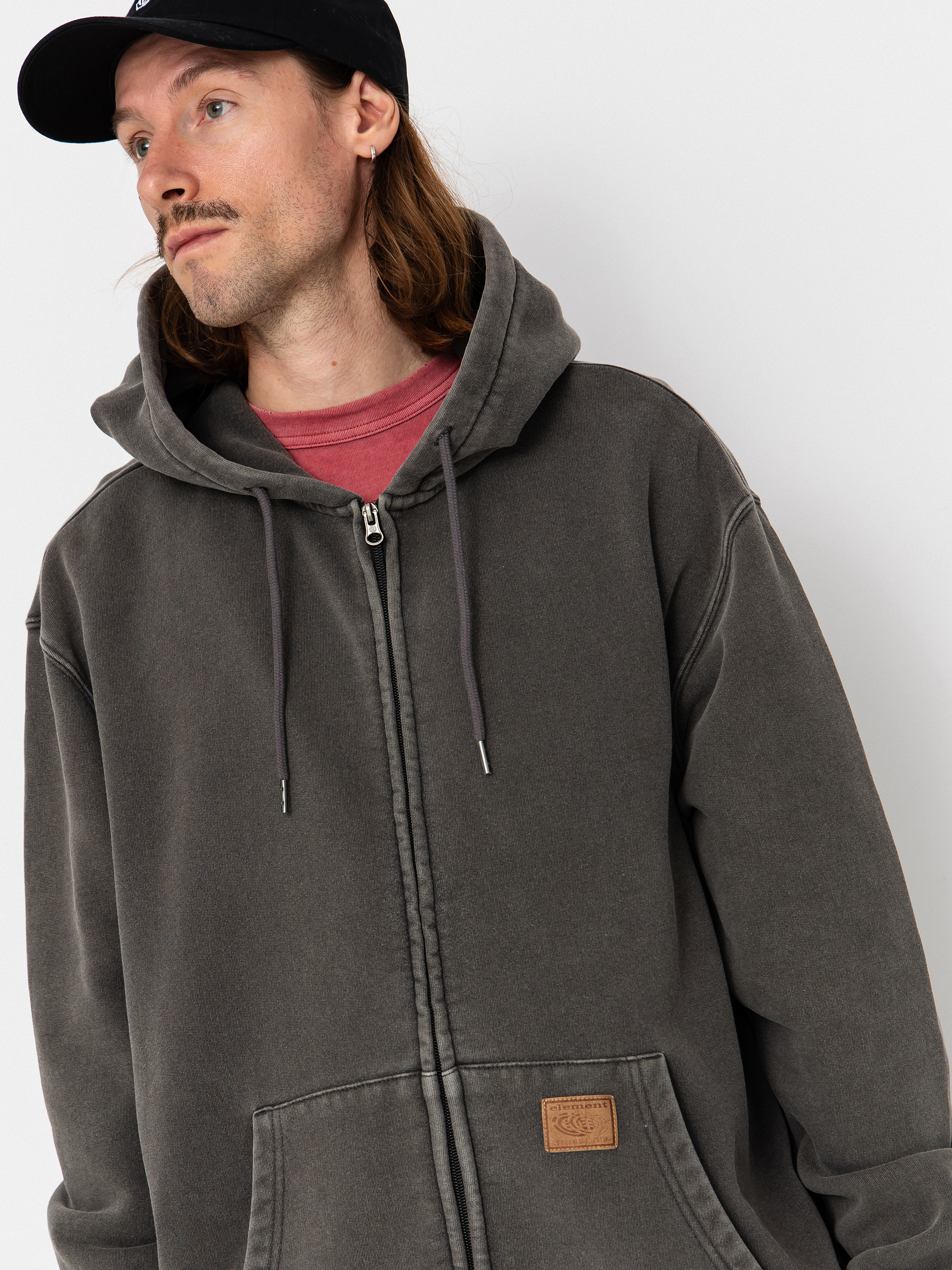 Element Cargo ZHD Kapucnis pulóver (off black)