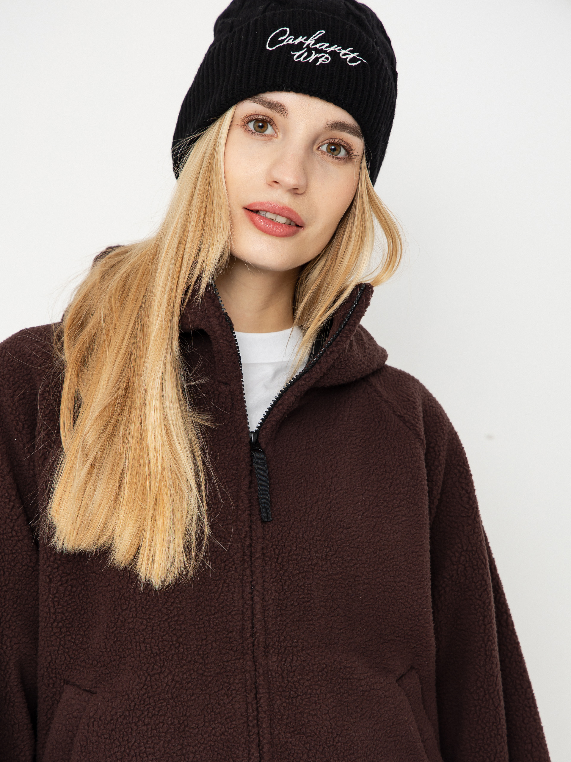 Női Polár pulóver Carhartt WIP Helix (palisander/black)