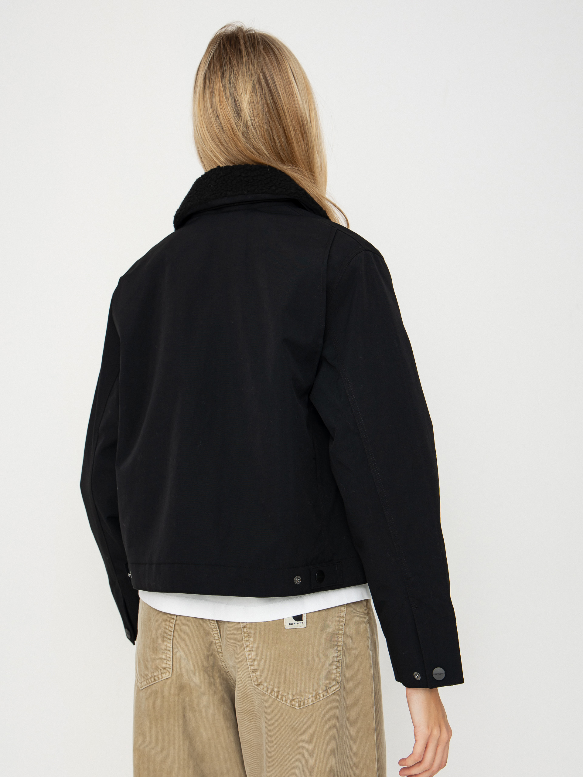 Dzseki Carhartt WIP Newkirk Wmn (black/wild dog print)