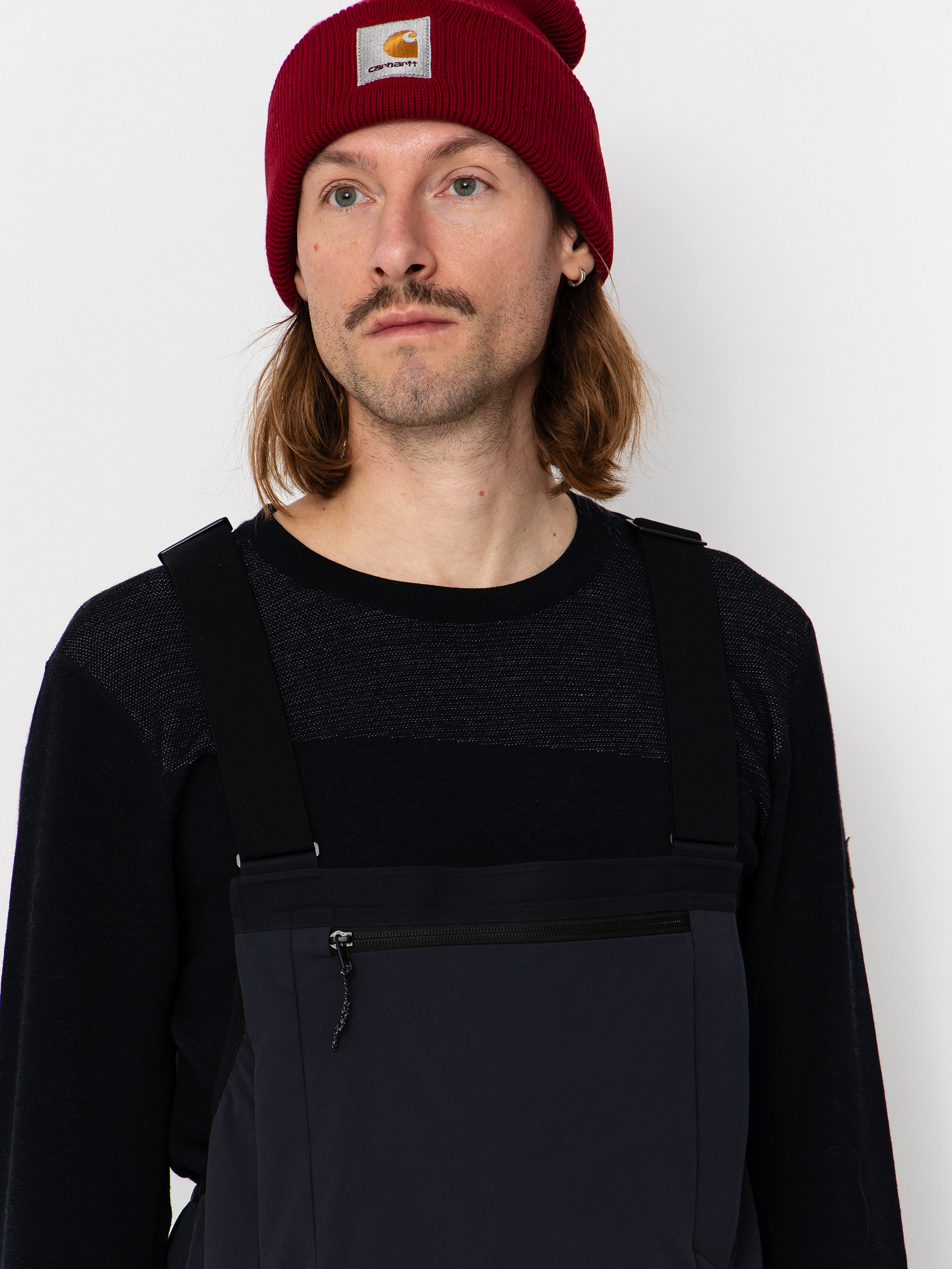 Férfi Jones Snowboards Shralpinist Str Rec Bib Snowboard nadrág (stealth black)