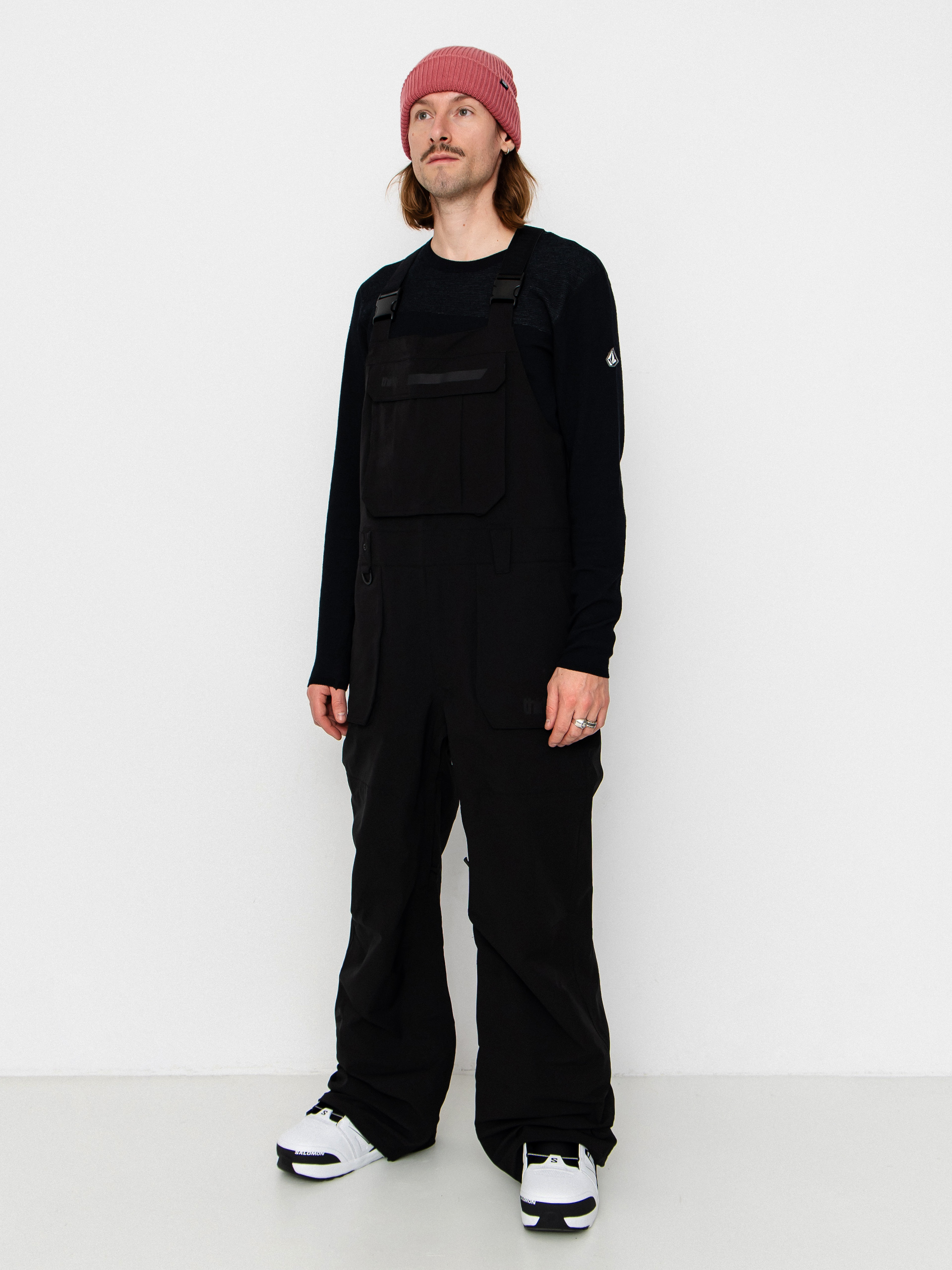 Férfi Snowboard nadrág ThirtyTwo Basement Bib (black)