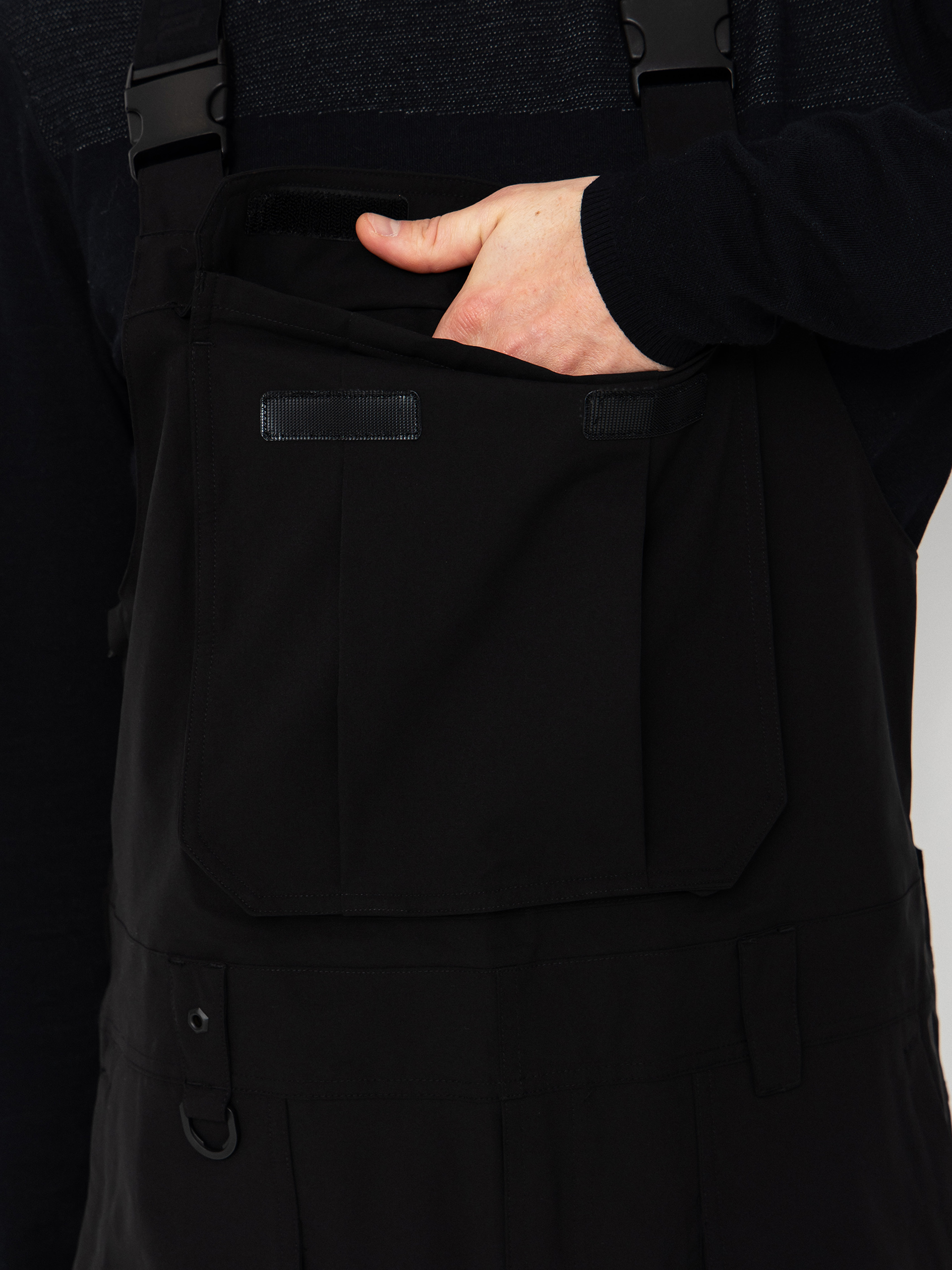 Férfi Snowboard nadrág ThirtyTwo Basement Bib (black)