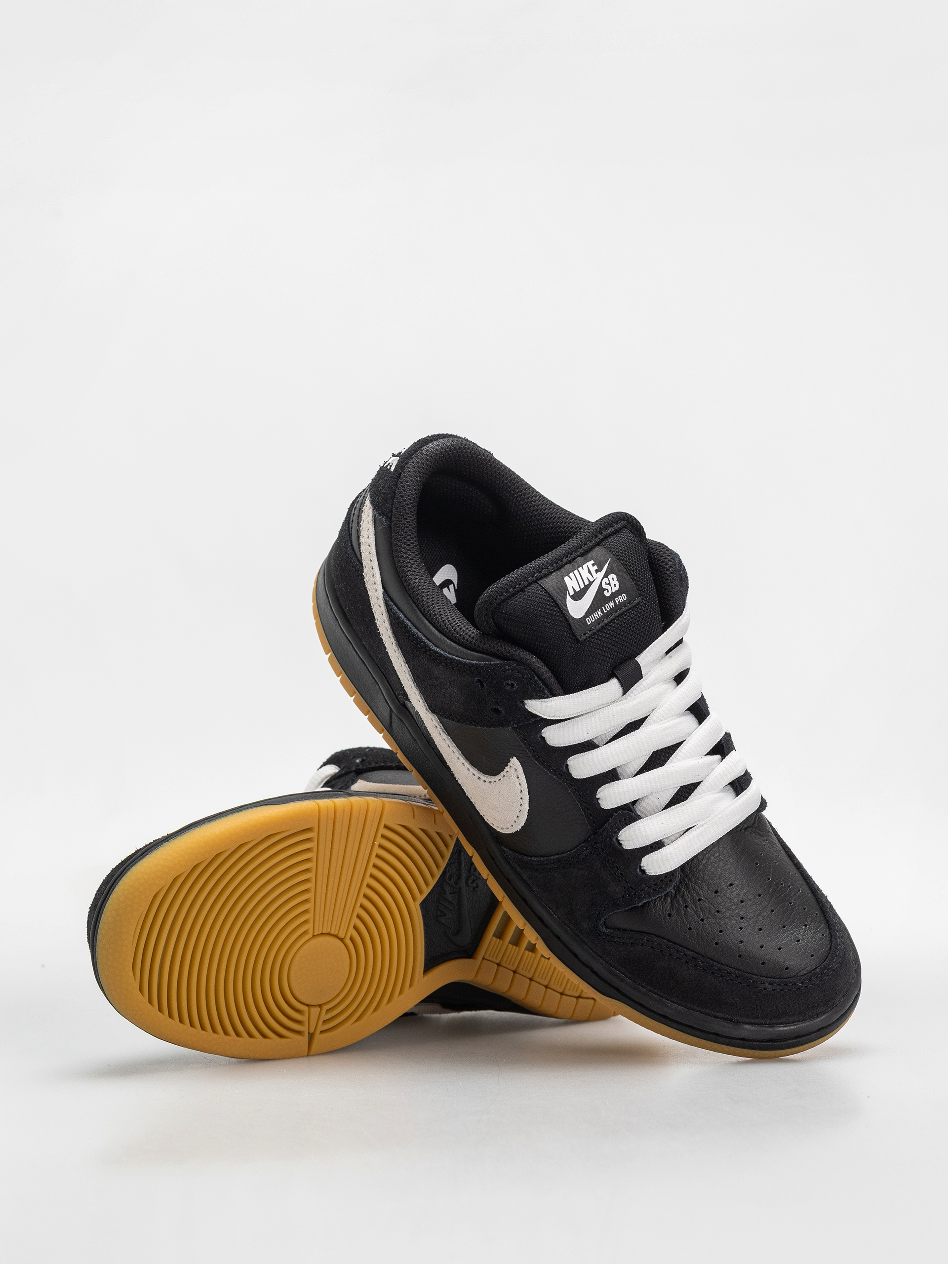 Nike SB Dunk Low Pro Cipők (black/white black gum light brown)