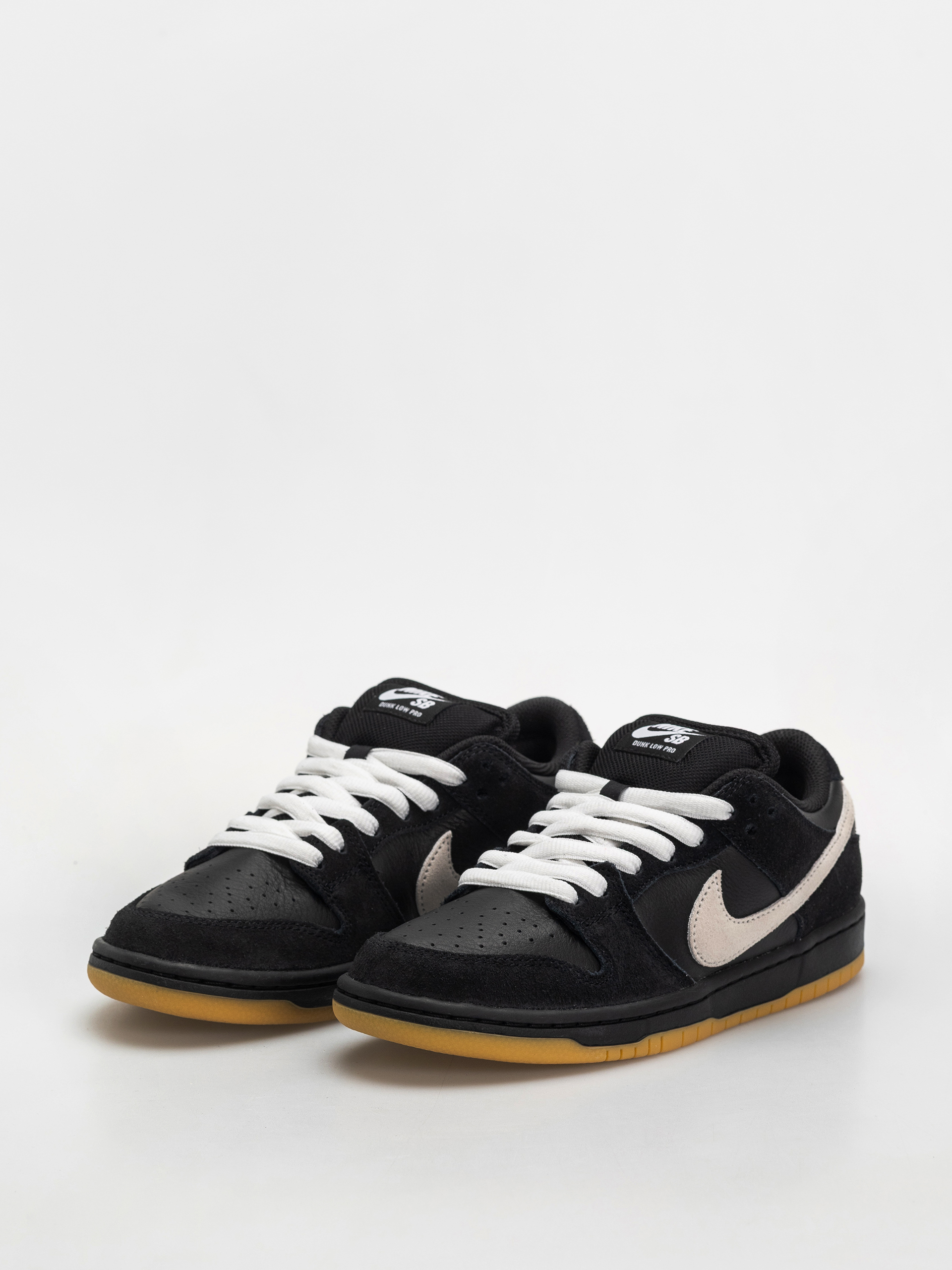 Nike SB Dunk Low Pro Cipők (black/white black gum light brown)