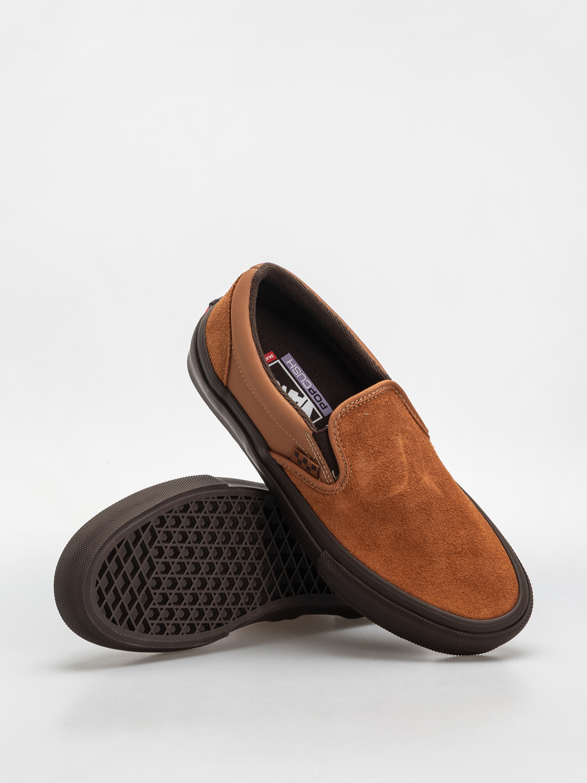 Vans Skate Slip On Cipők (brown/gum)