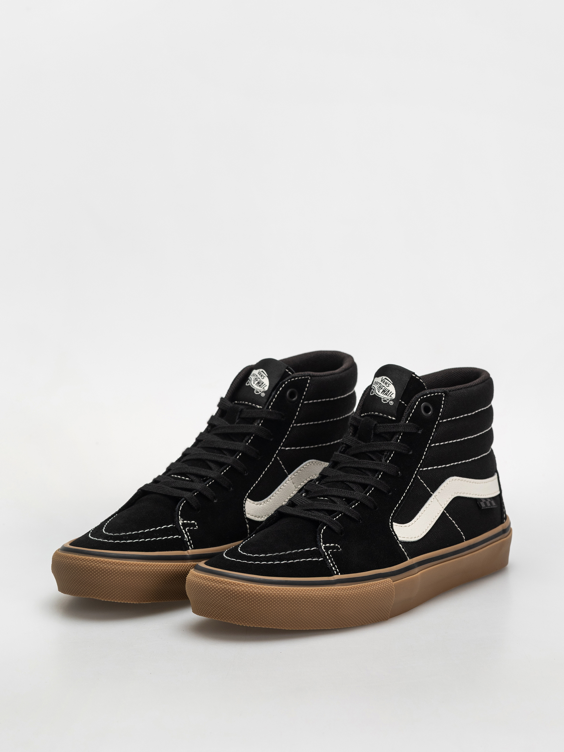 Vans Skate Sk8 Hi Cipők (black/gum/white)
