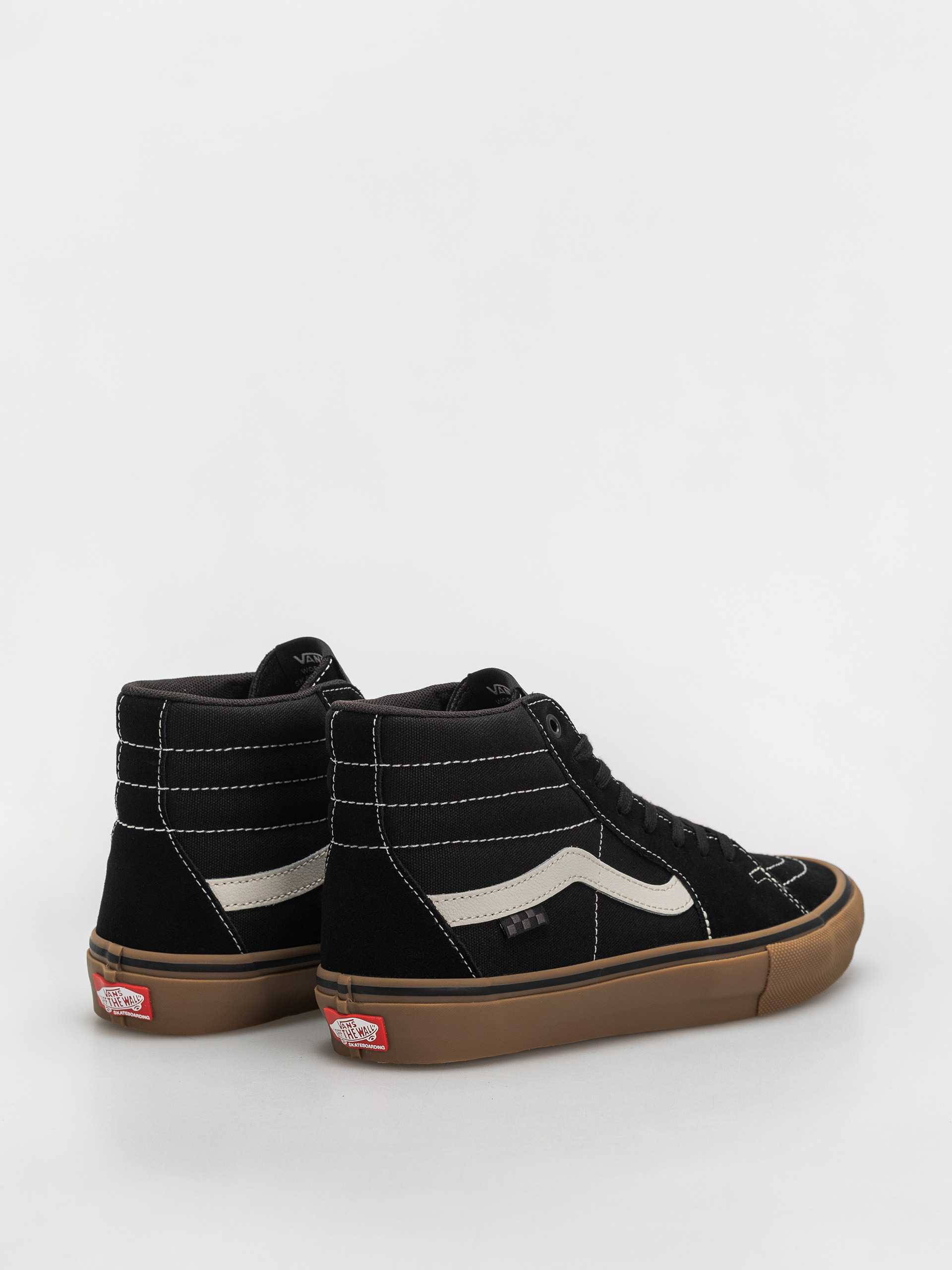 Vans Skate Sk8 Hi Cipők (black/gum/white)