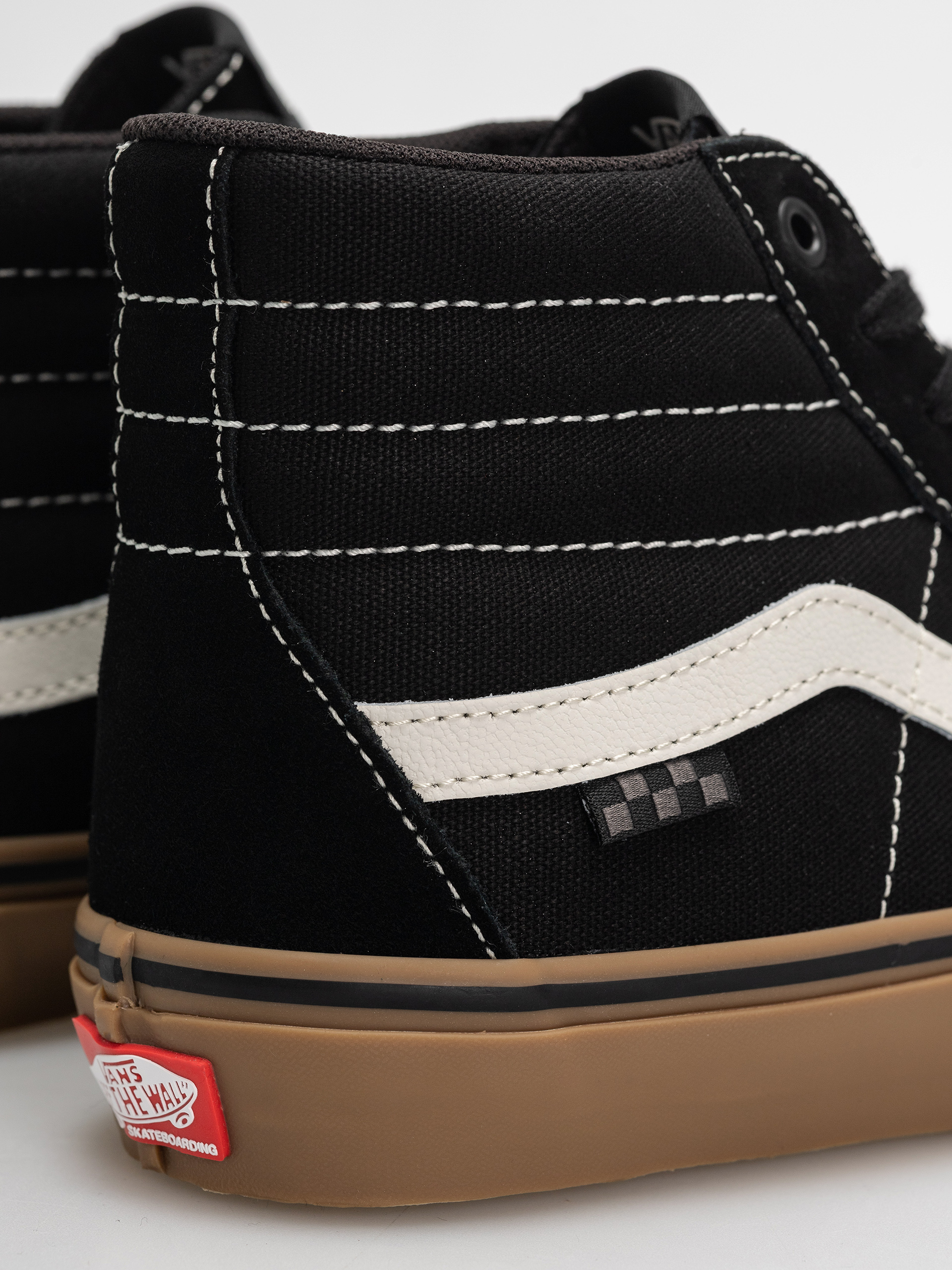 Vans Skate Sk8 Hi Cipők (black/gum/white)