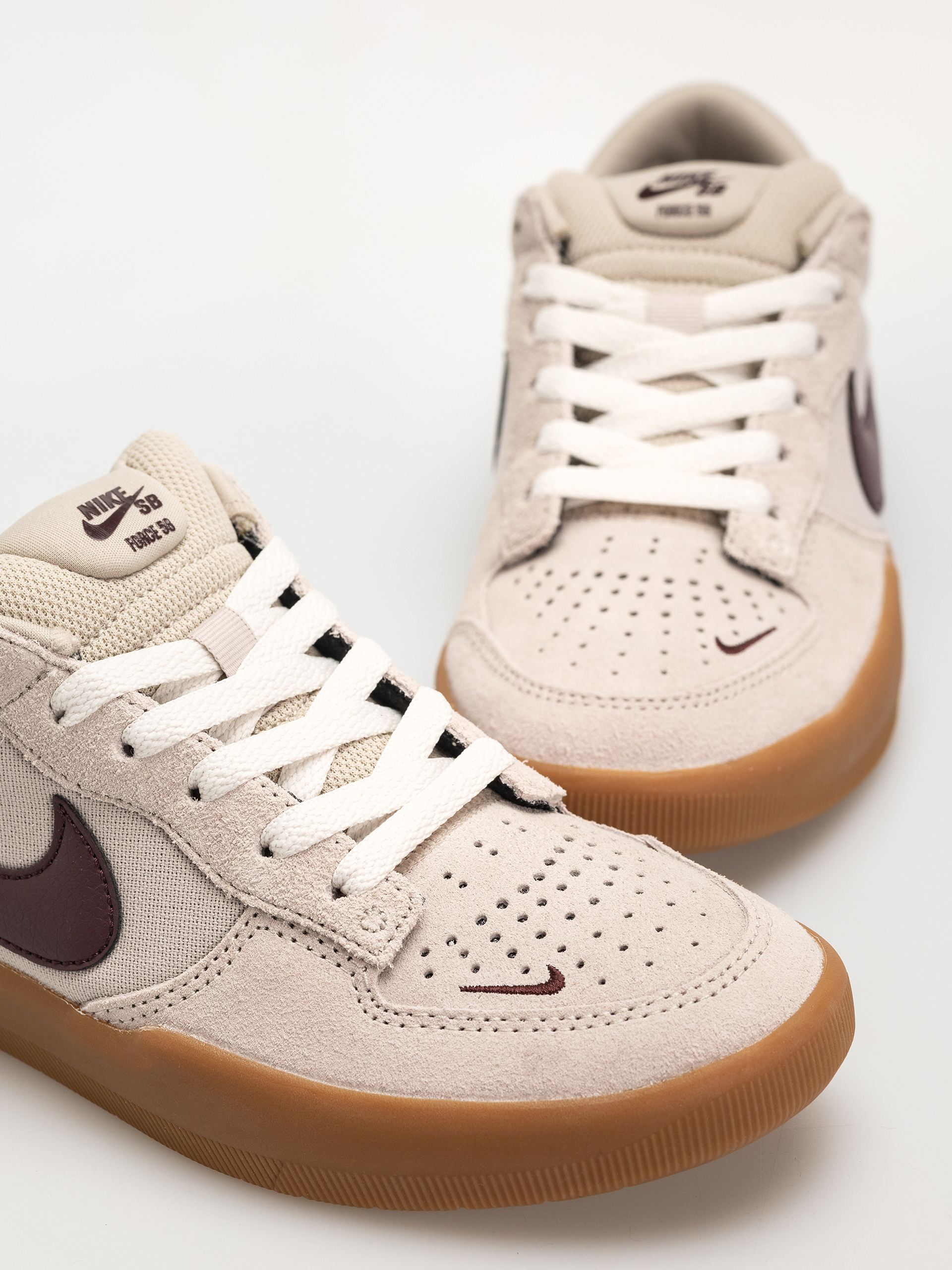 Nike SB Force 58 Cipők (cream ii/burgundy crush gum light brown)