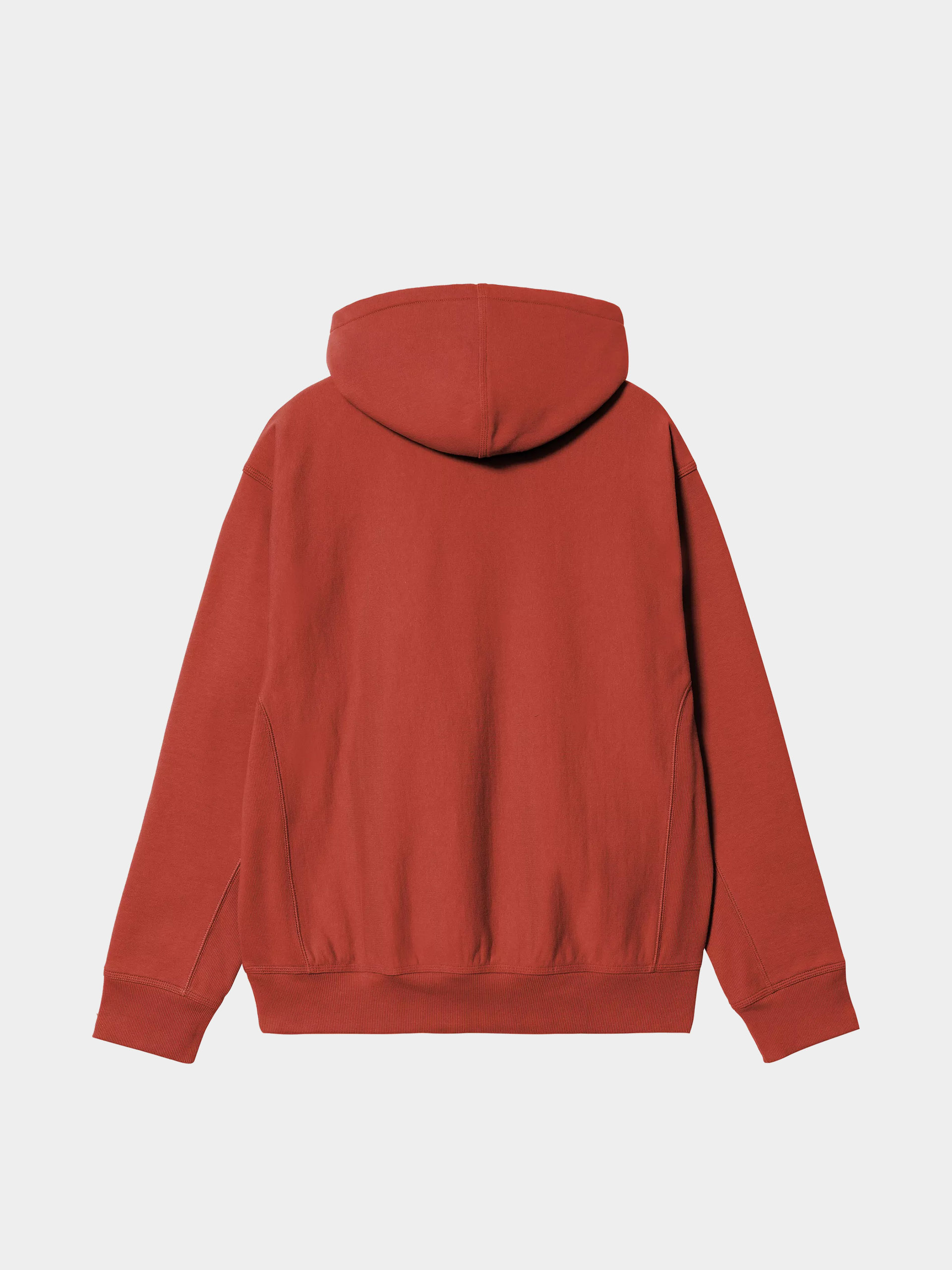 Kapucnis pulóver Carhartt WIP American Script HD (oxide red)