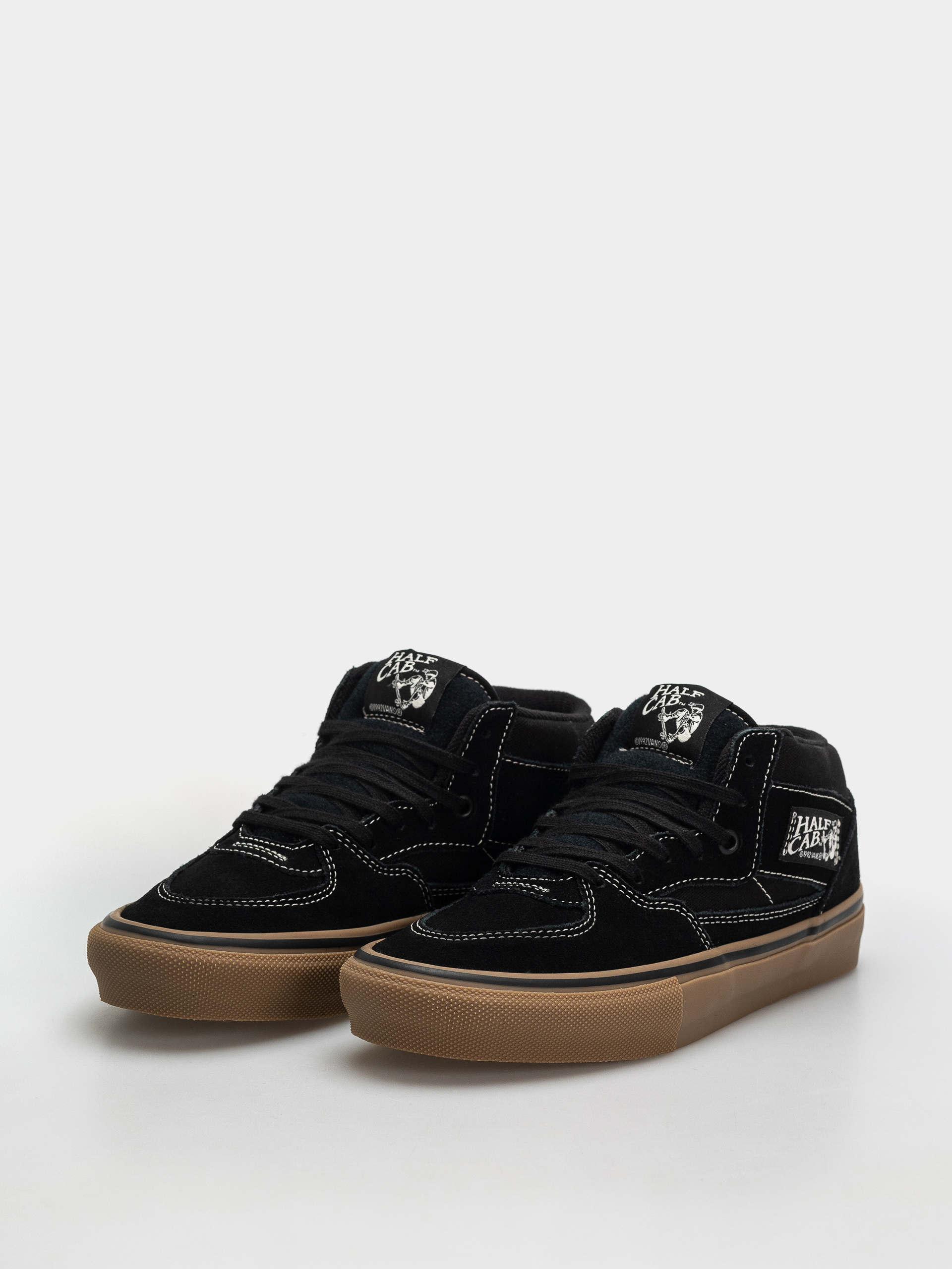 Vans Skate Half Cab Cipők (black/gum/white)