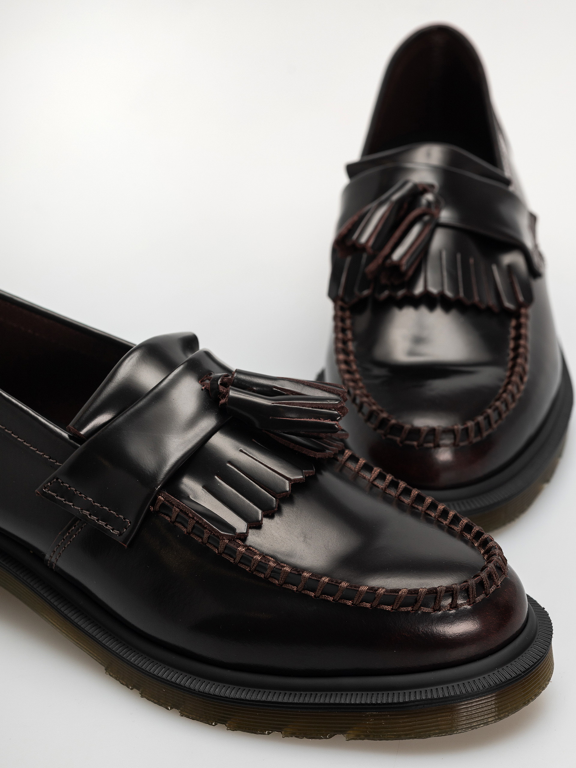 Dr. Martens Adrian Tassel Loafer Cipők (cherry red arcadia)