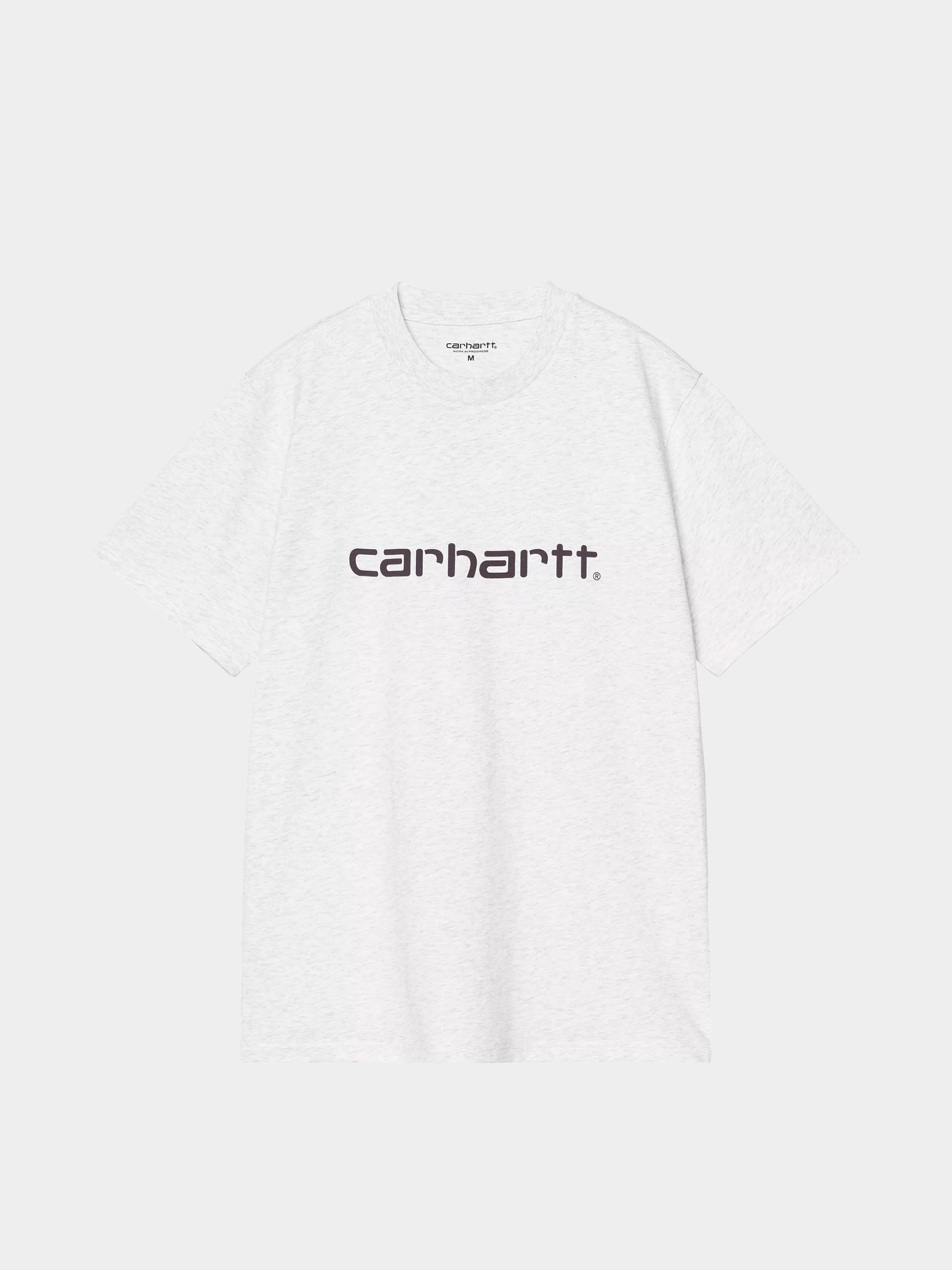 Póló Carhartt WIP Script (ash heather/cozy purple)