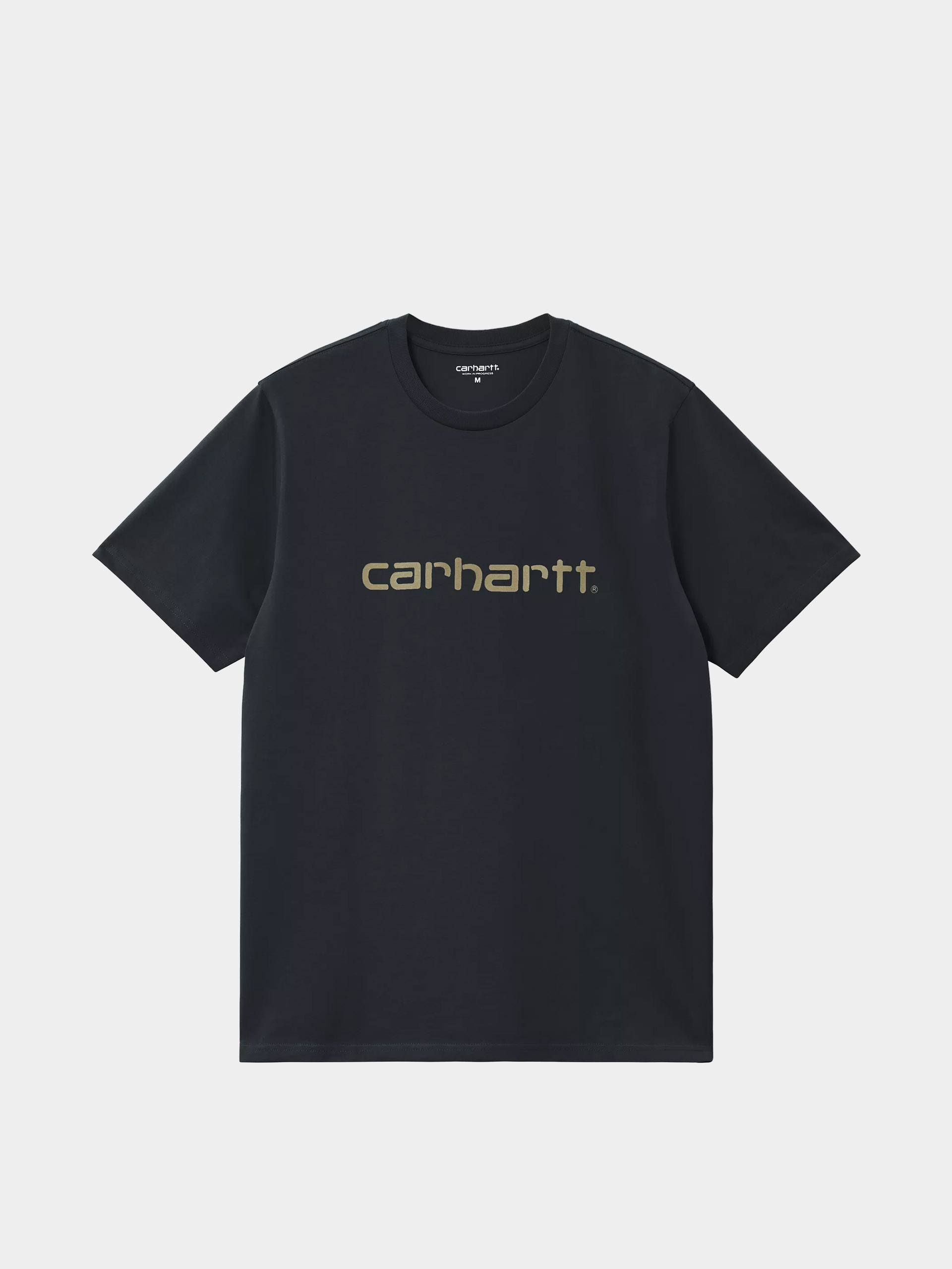 Póló Carhartt WIP Script (deep night/gentle green)