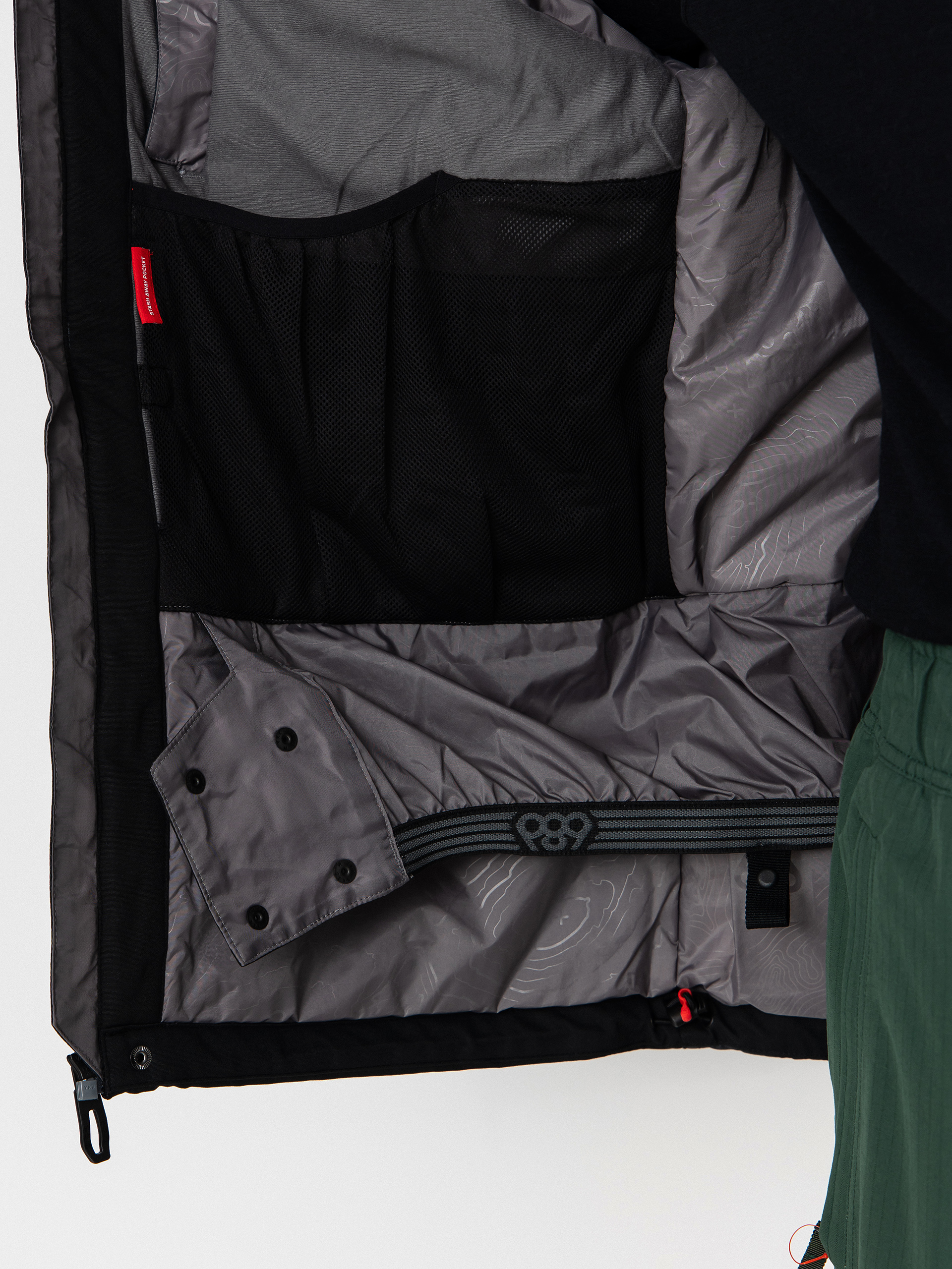 Férfi Snowboard dzseki 686 Geo Insulated (black hemisphere)