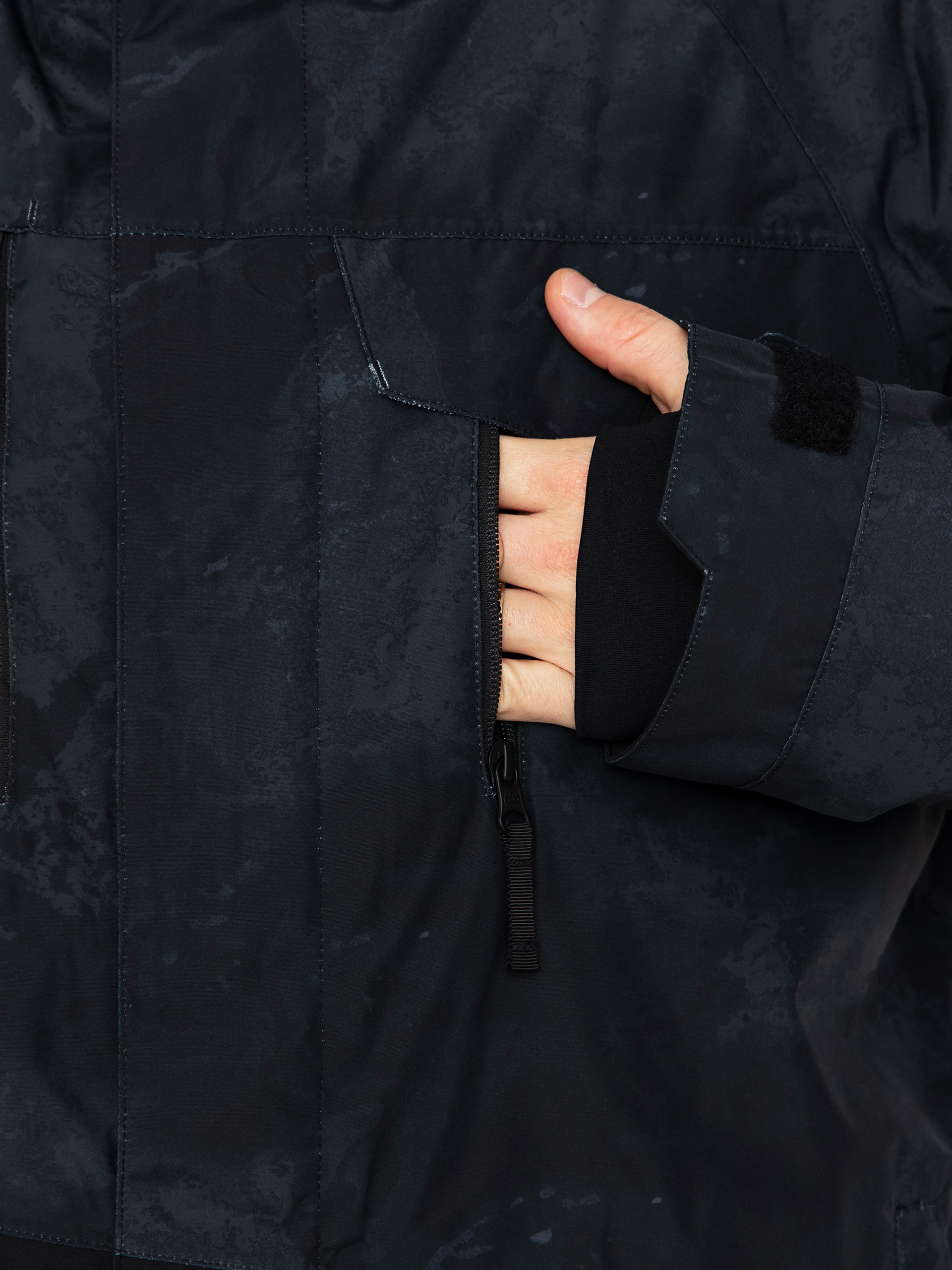 Férfi Snowboard dzseki 686 Geo Insulated (black hemisphere)