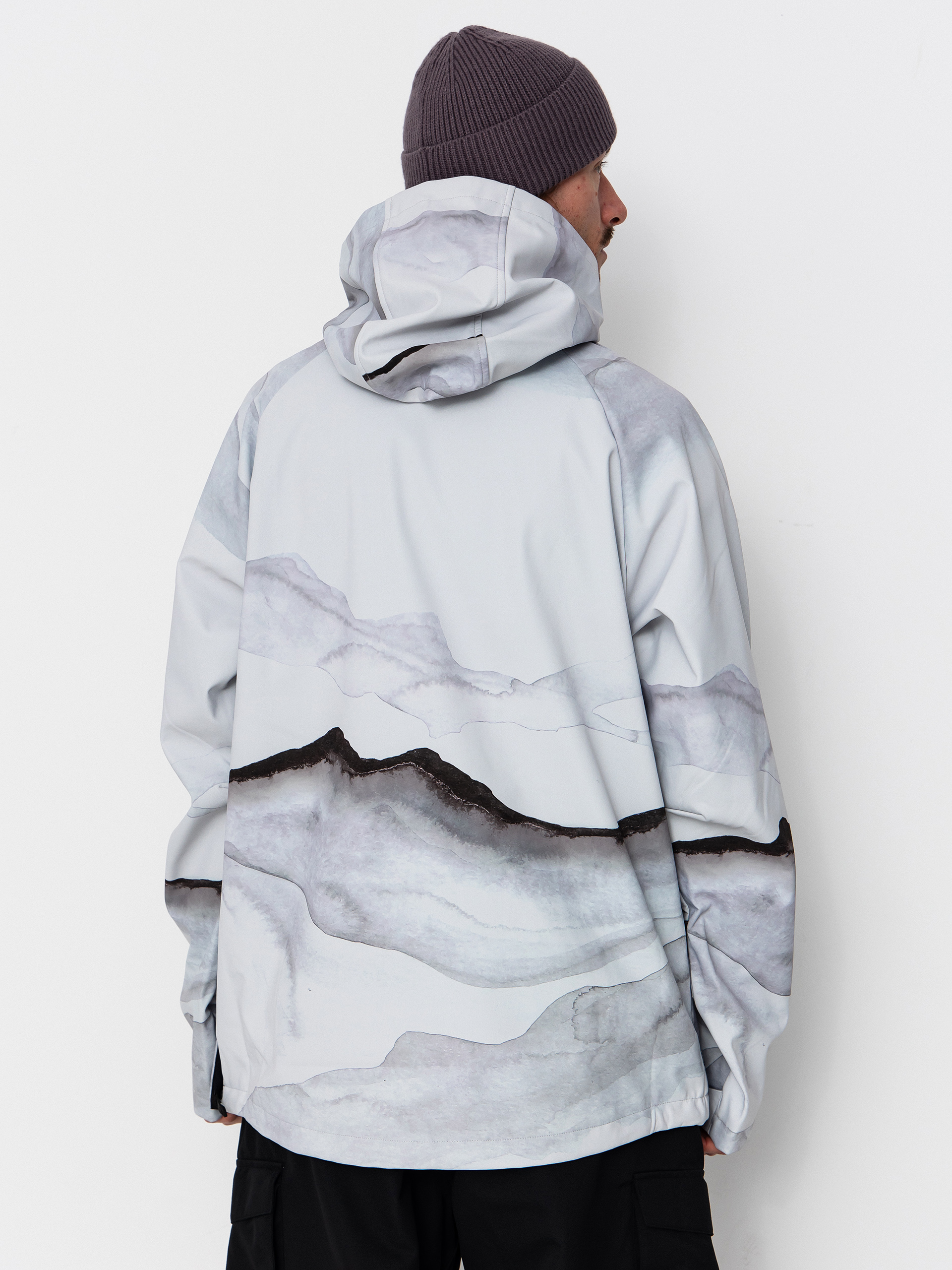 Férfi Thermo pulóver 686 Waterproof HD (smoke mountain print)