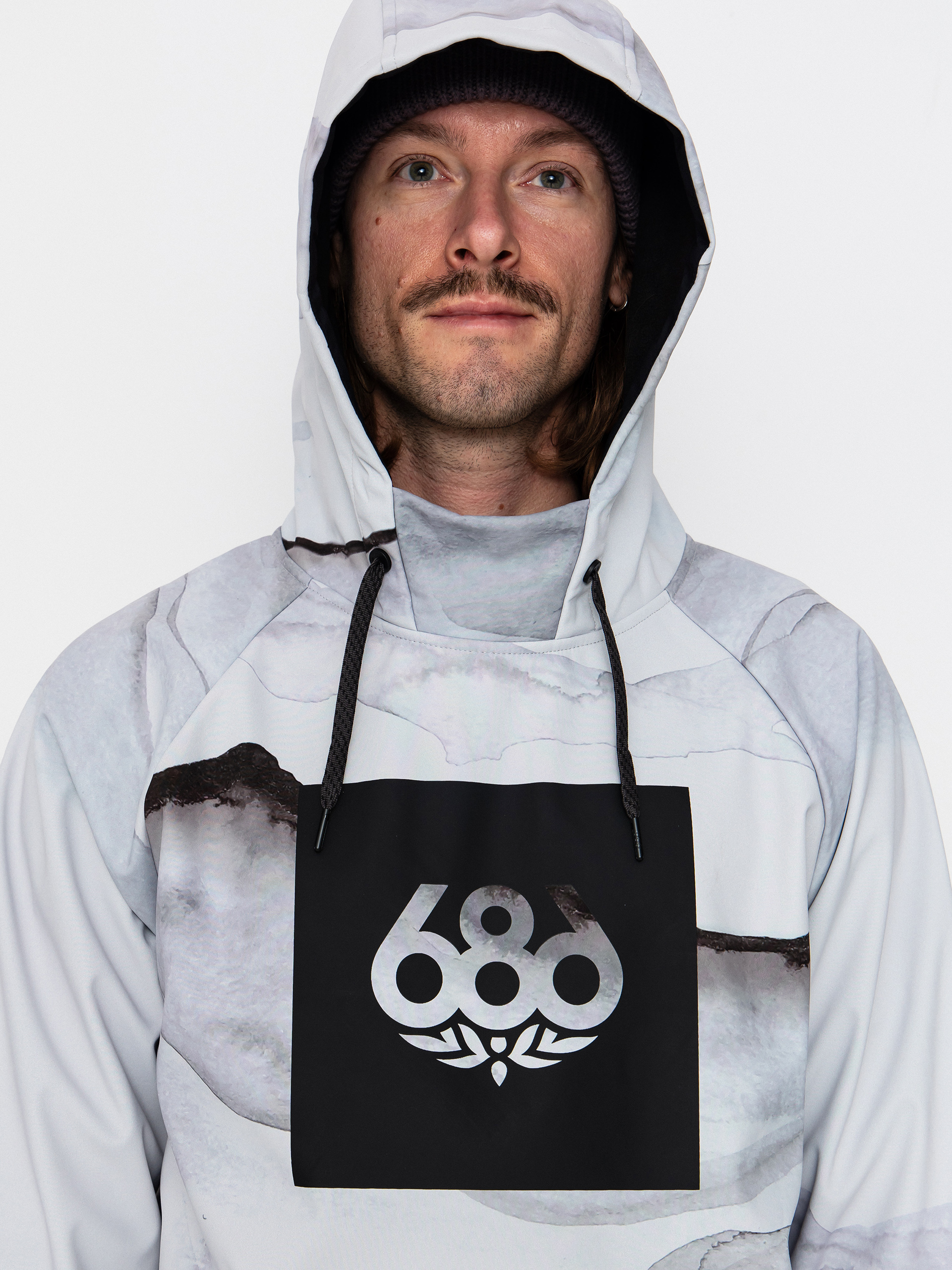 Férfi Thermo pulóver 686 Waterproof HD (smoke mountain print)