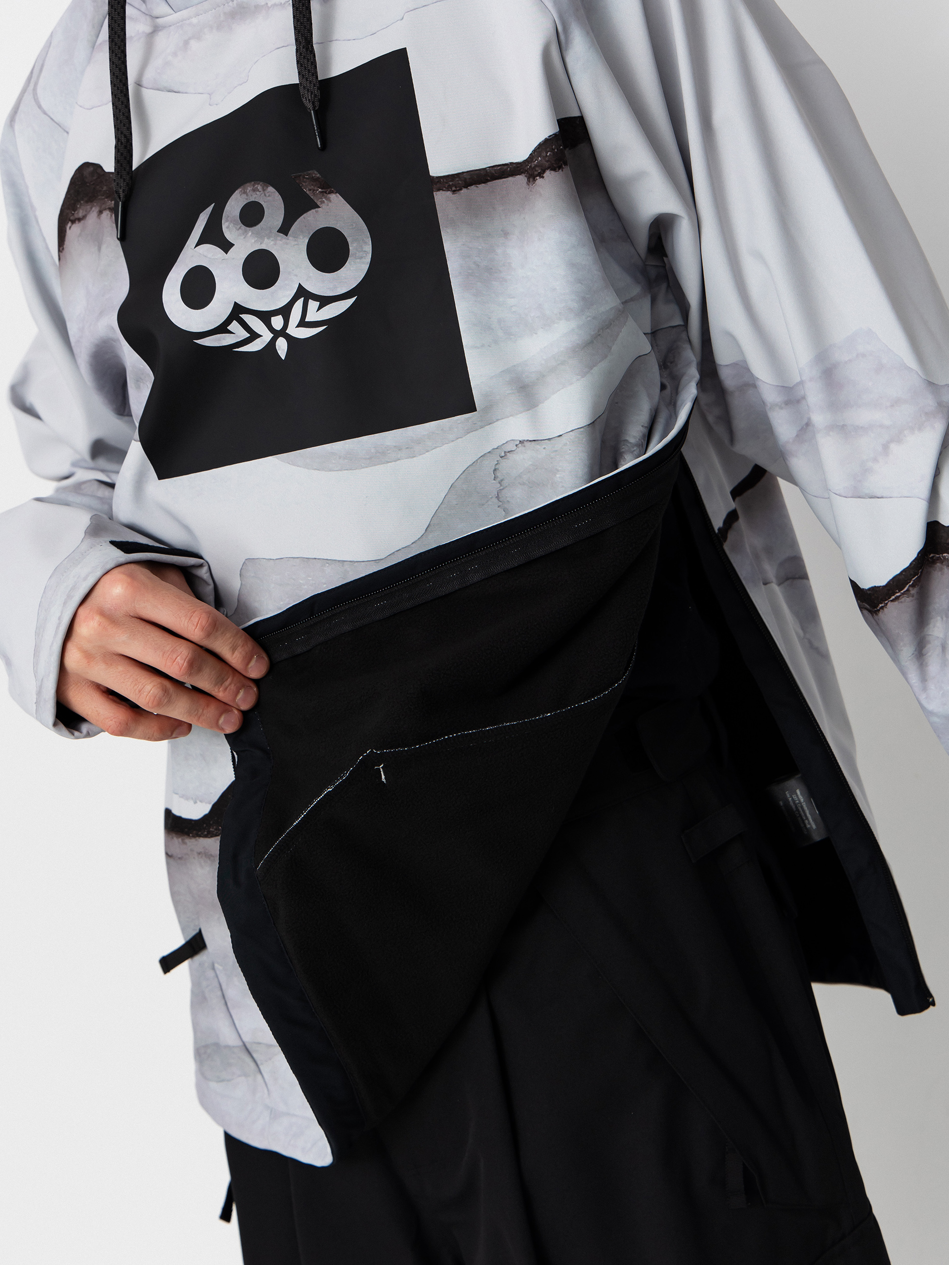 Férfi Thermo pulóver 686 Waterproof HD (smoke mountain print)