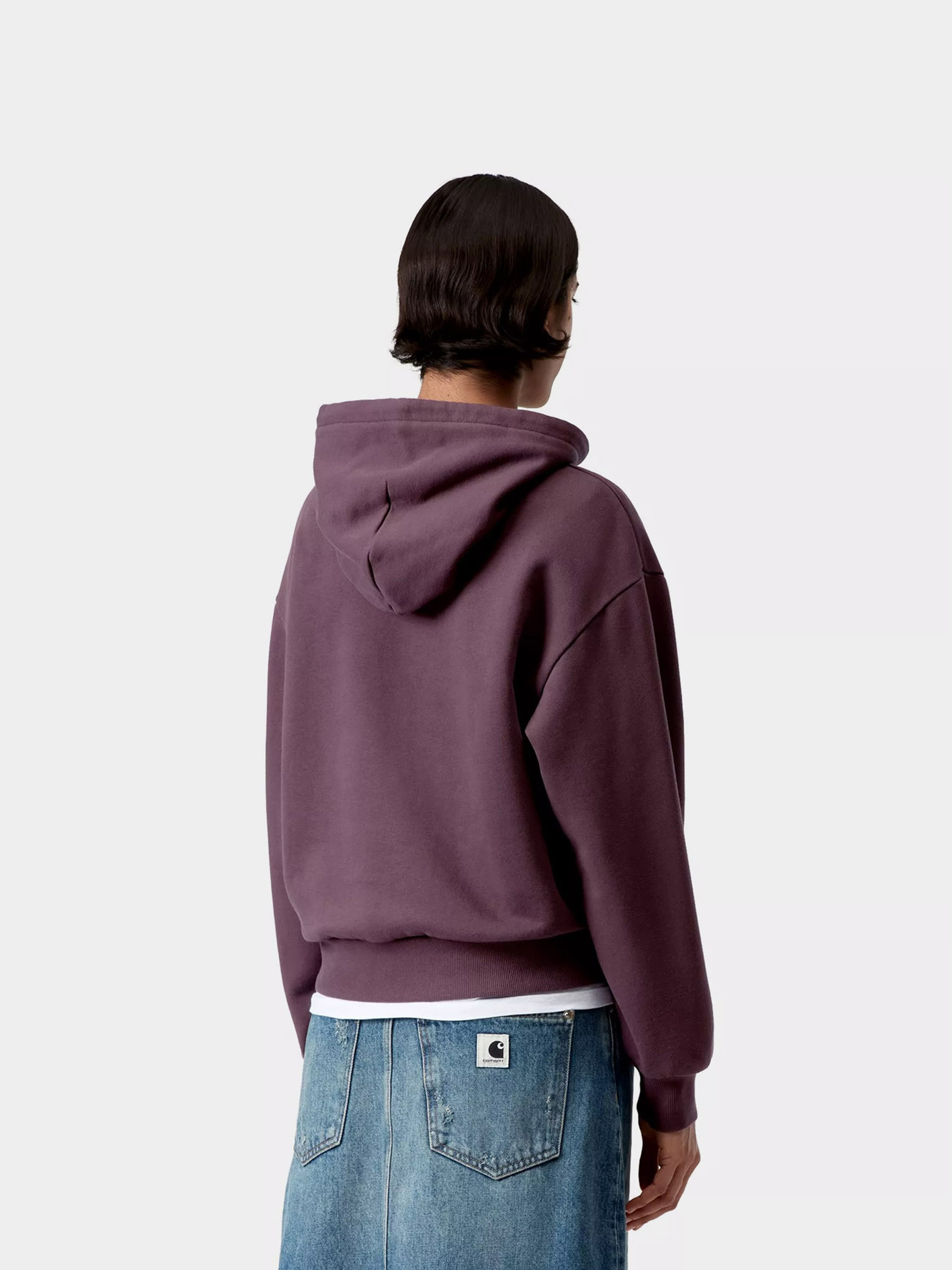Kapucnis pulóver Carhartt WIP Casey HD Wmn (cozy purple/silver)