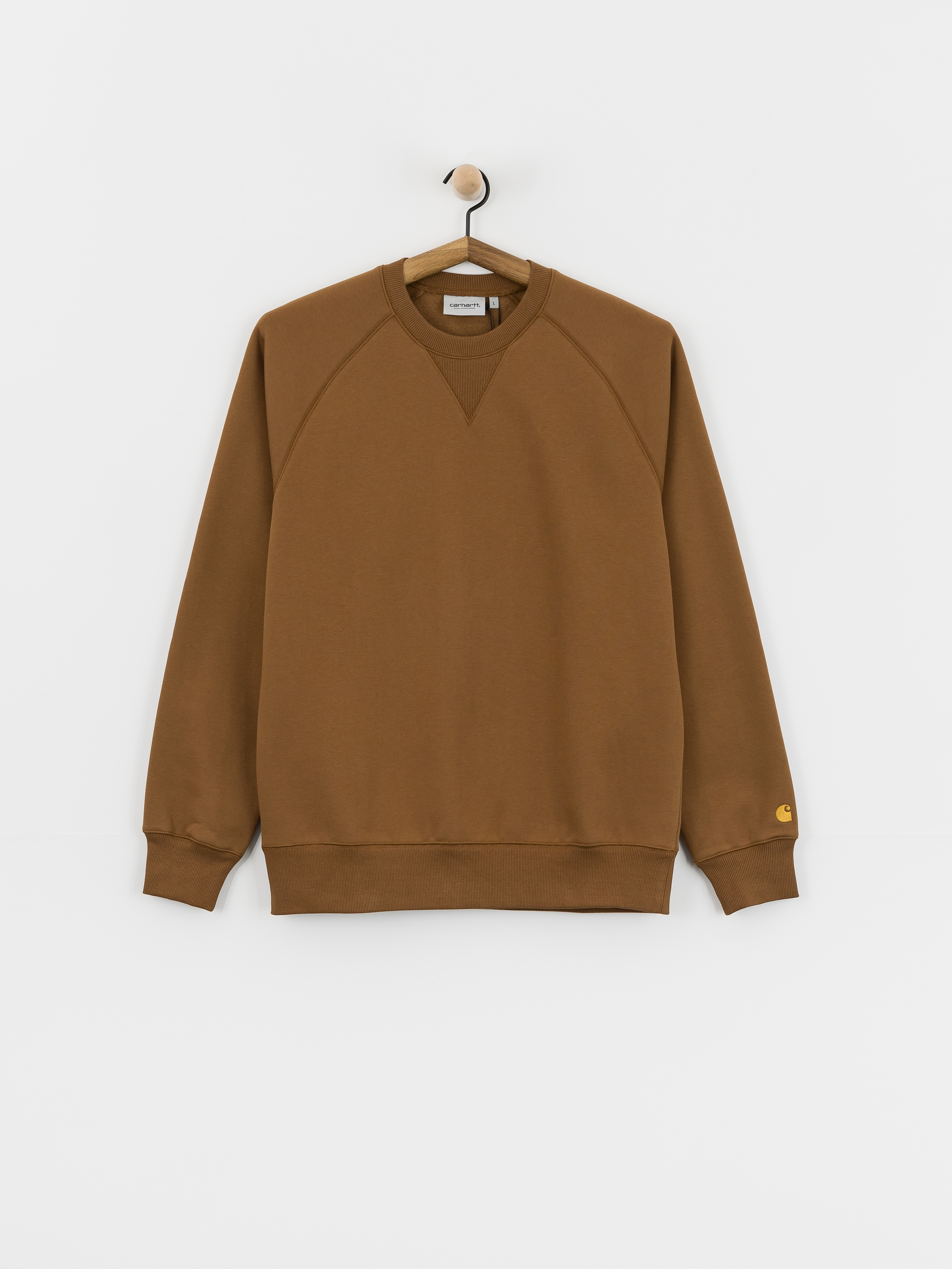 Pulóver Carhartt WIP Chase (hamilton brown/gold)