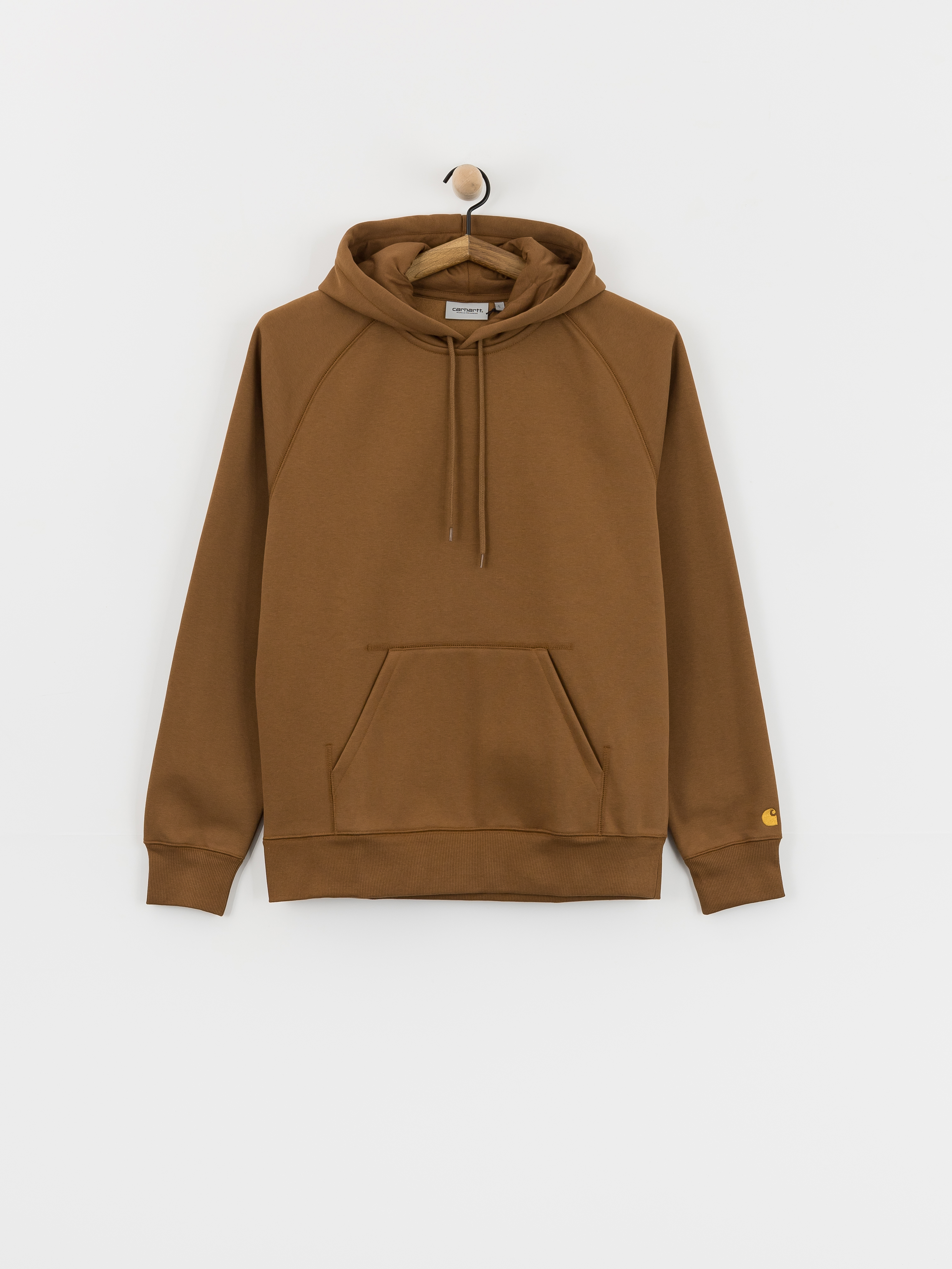 Kapucnis pulóver Carhartt WIP Chase HD (hamilton brown/gold)