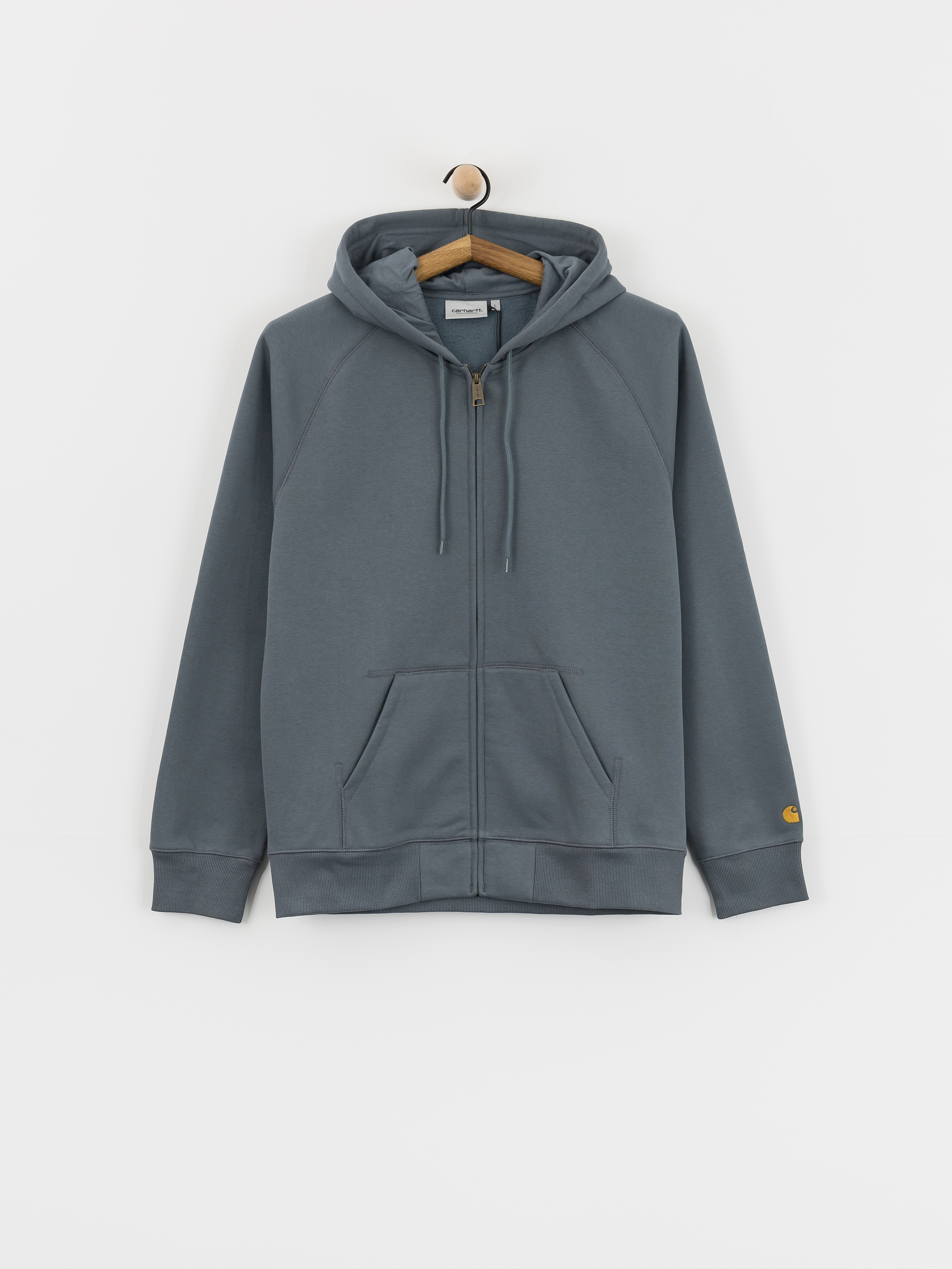 Kapucnis pulu00f3ver Carhartt WIP Chase ZHD (cozy blue/gold)