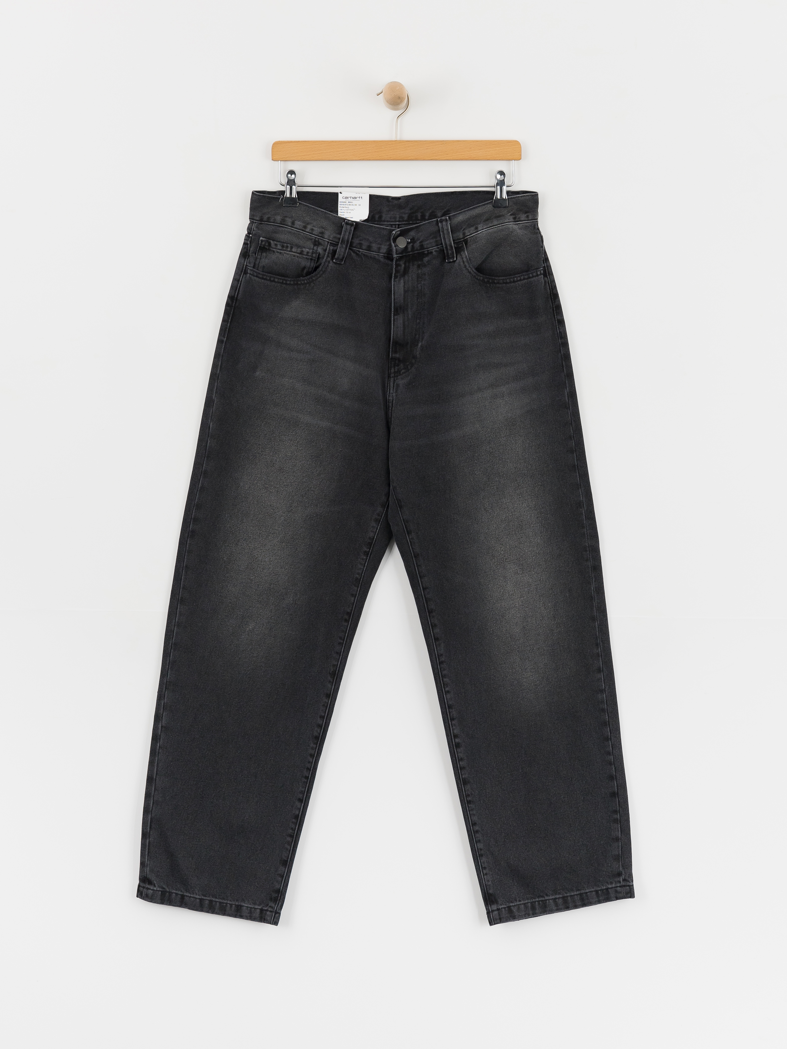 Kisnadrág Carhartt WIP Landon (black worn bleached)