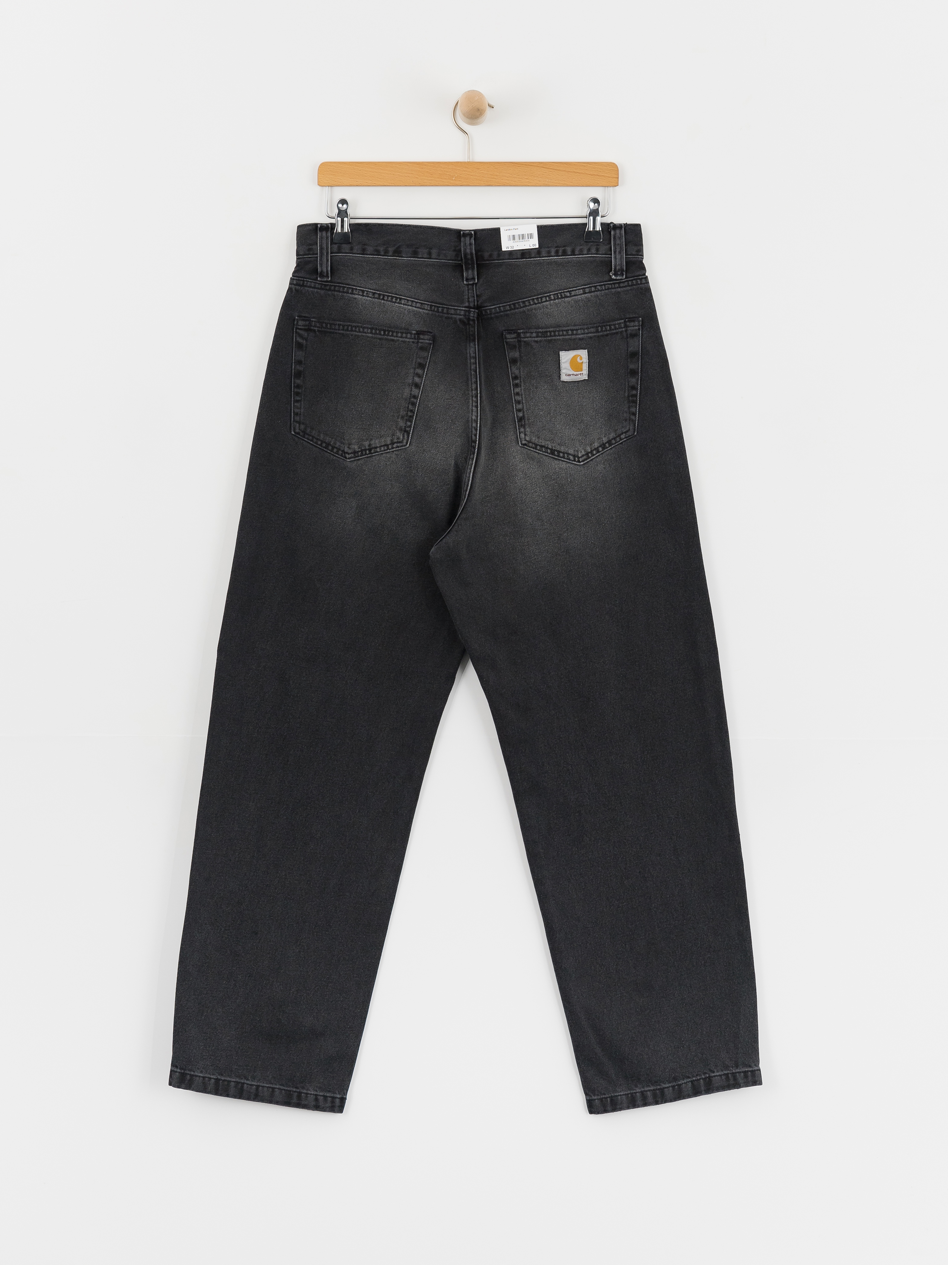 Kisnadrág Carhartt WIP Landon (black worn bleached)