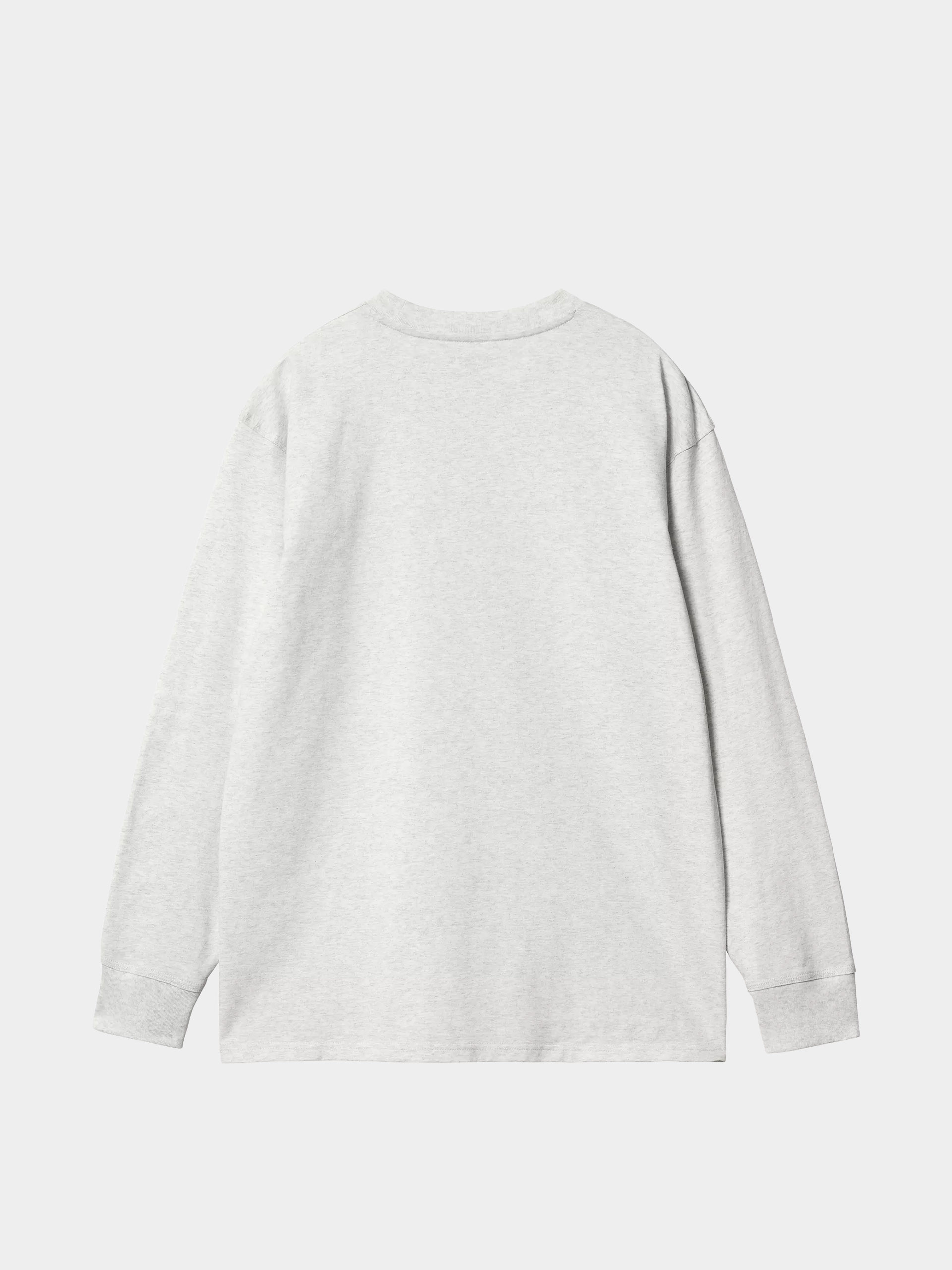 Hosszú ujjú felső Carhartt WIP American Script (ash heather)