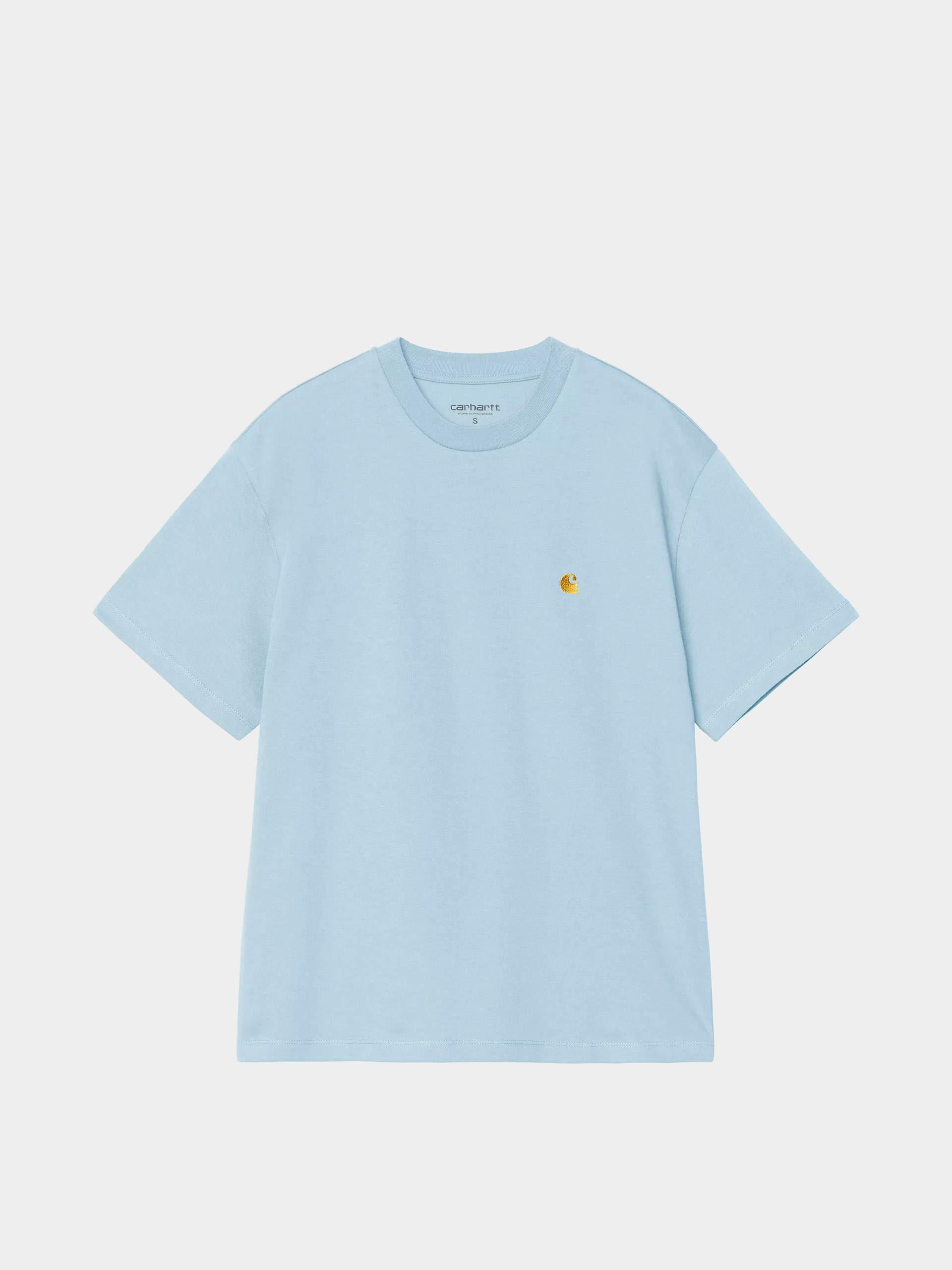 Póló Carhartt WIP Chase Wmn (tourmaline/gold)