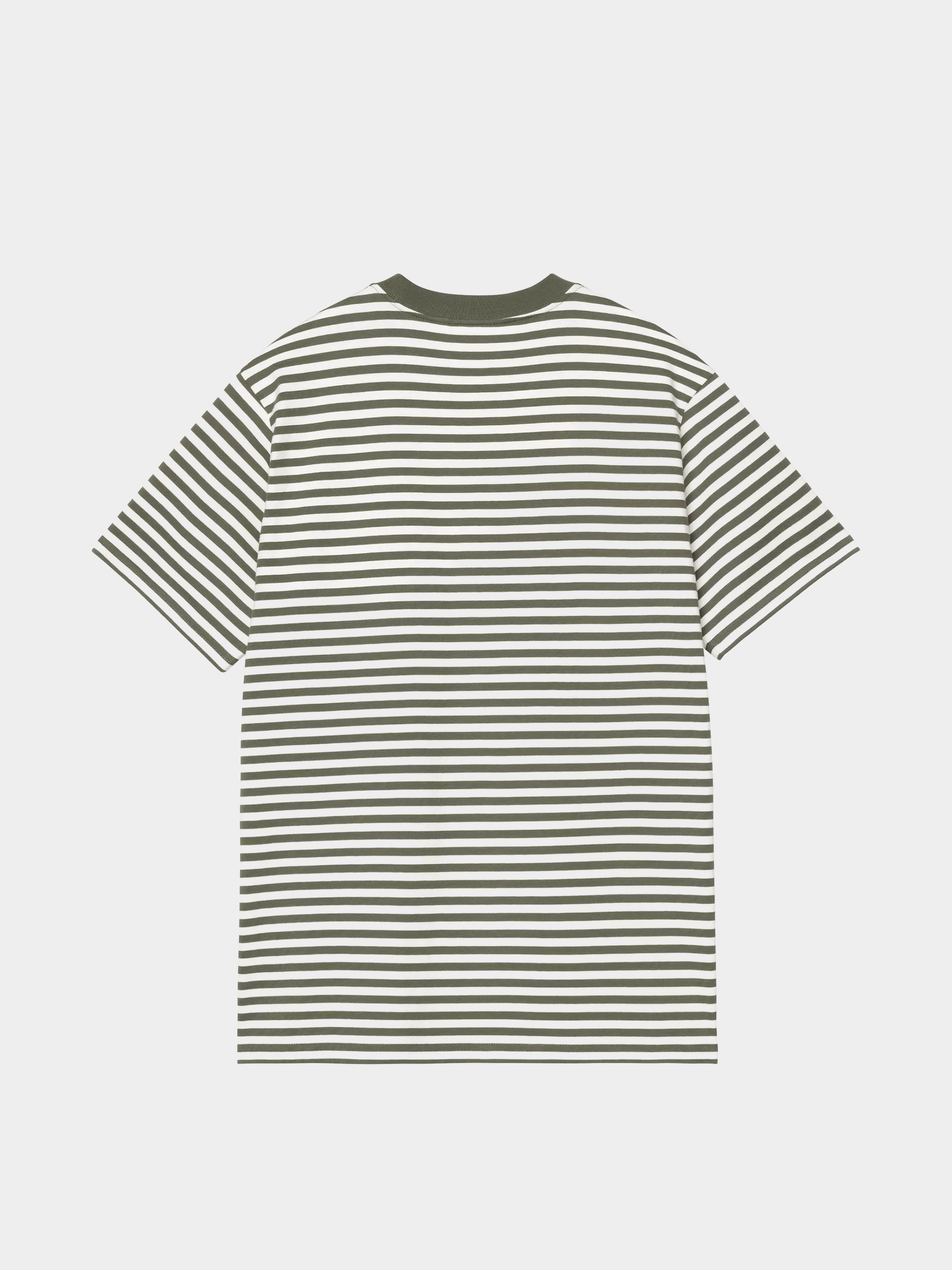 Póló Carhartt WIP Ezra Pocket (ezra stripe/leaf/wax)