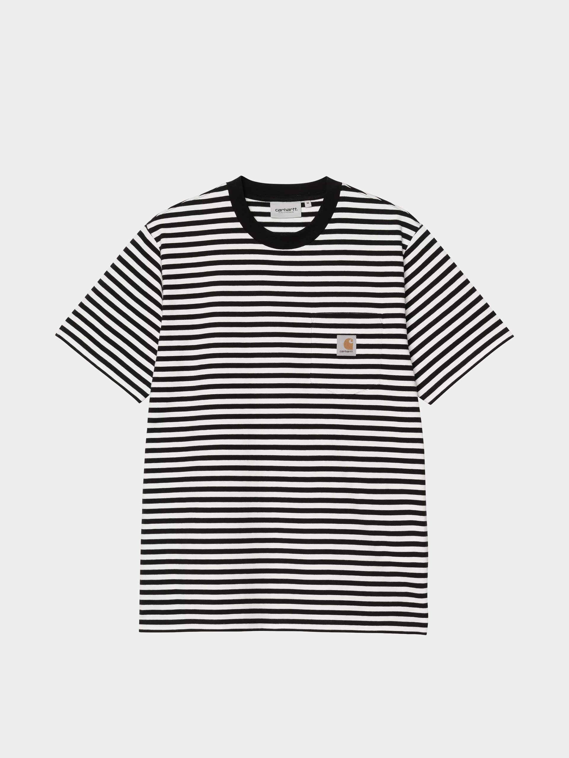 Póló Carhartt WIP Ezra Pocket (ezra stripe/black/wax)