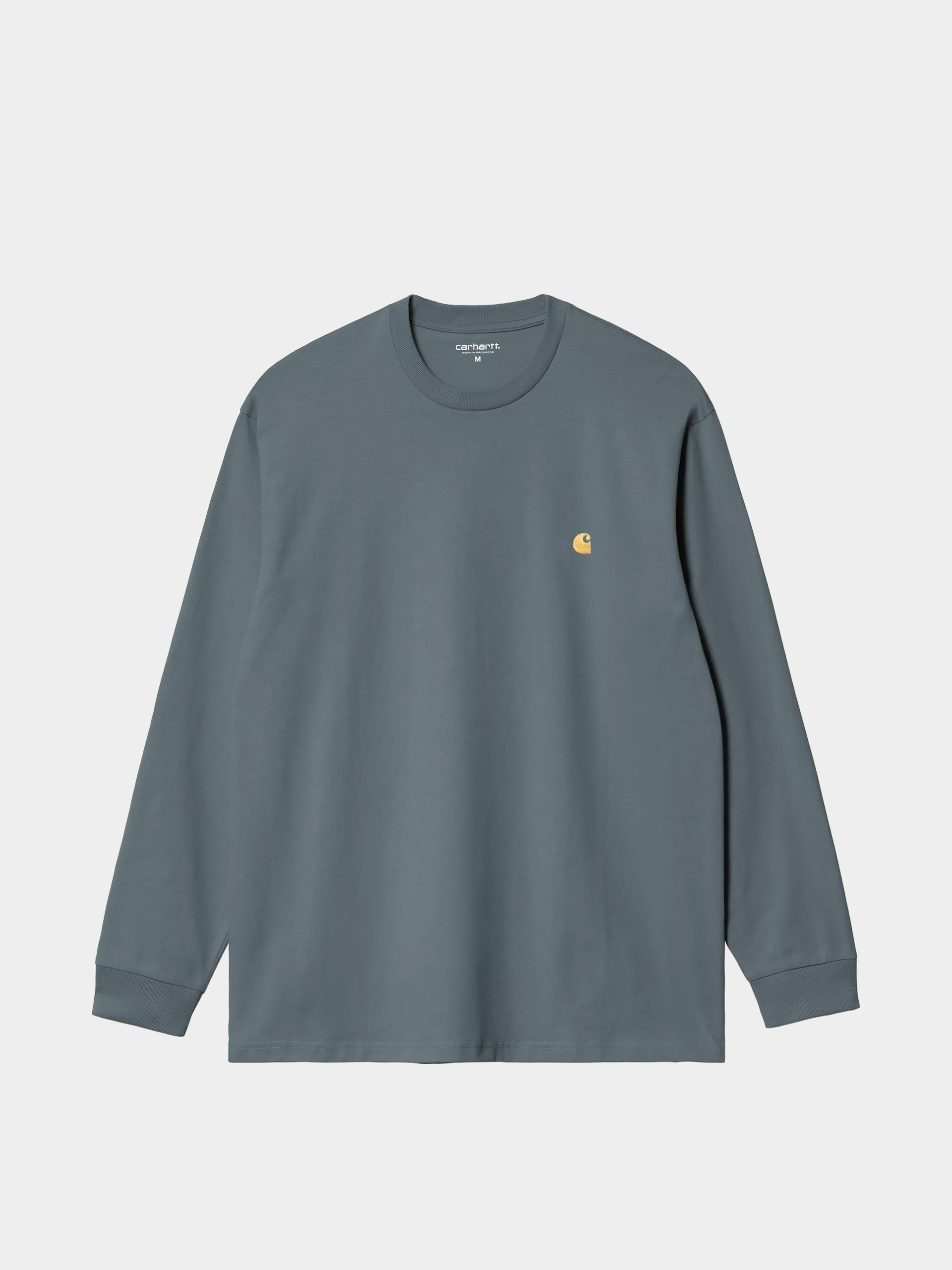 Hosszú ujjú felső Carhartt WIP Chase (cozy blue/gold)