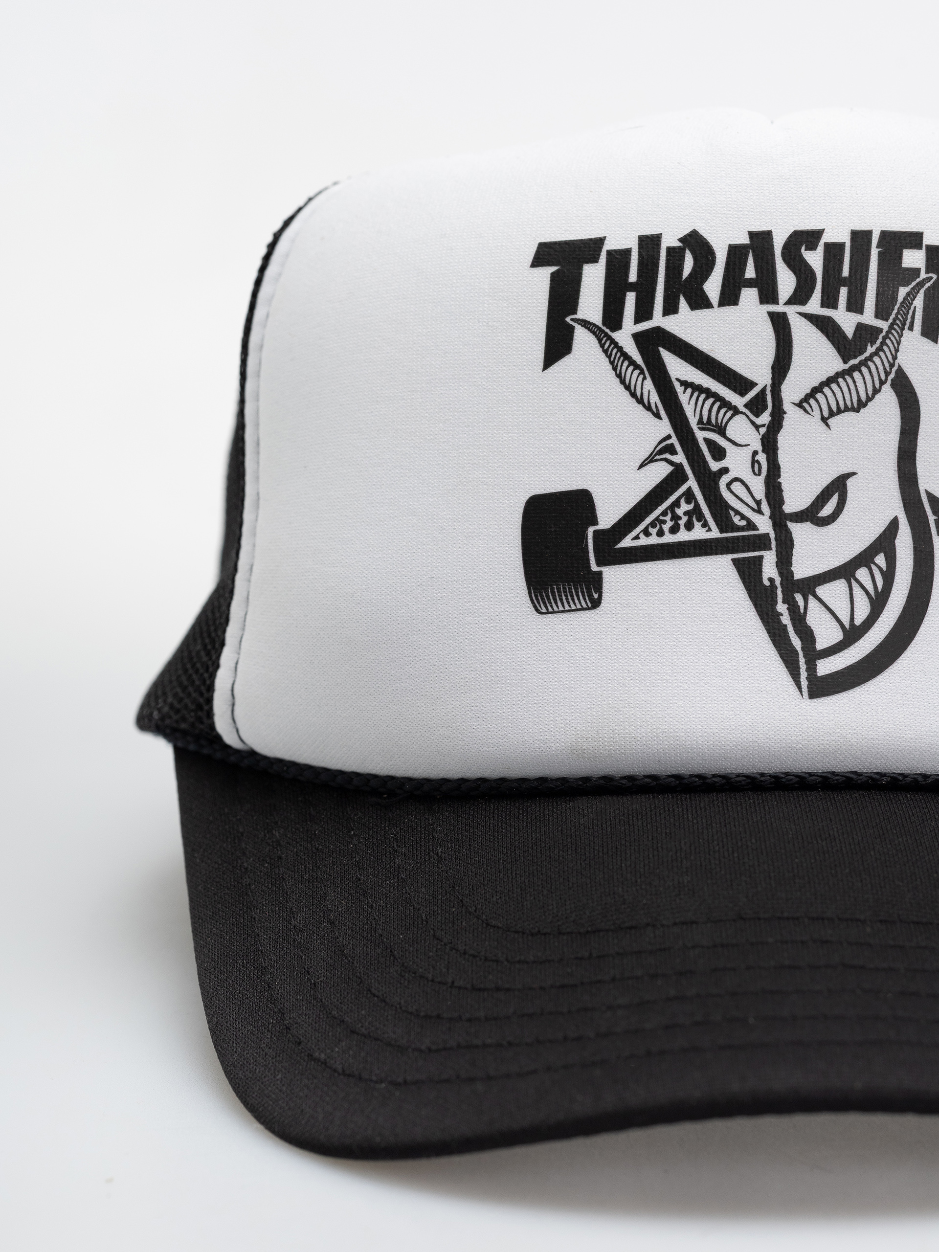 Thrasher x Spitfire Thrash & Burn Baseball sapka (black/white/black)