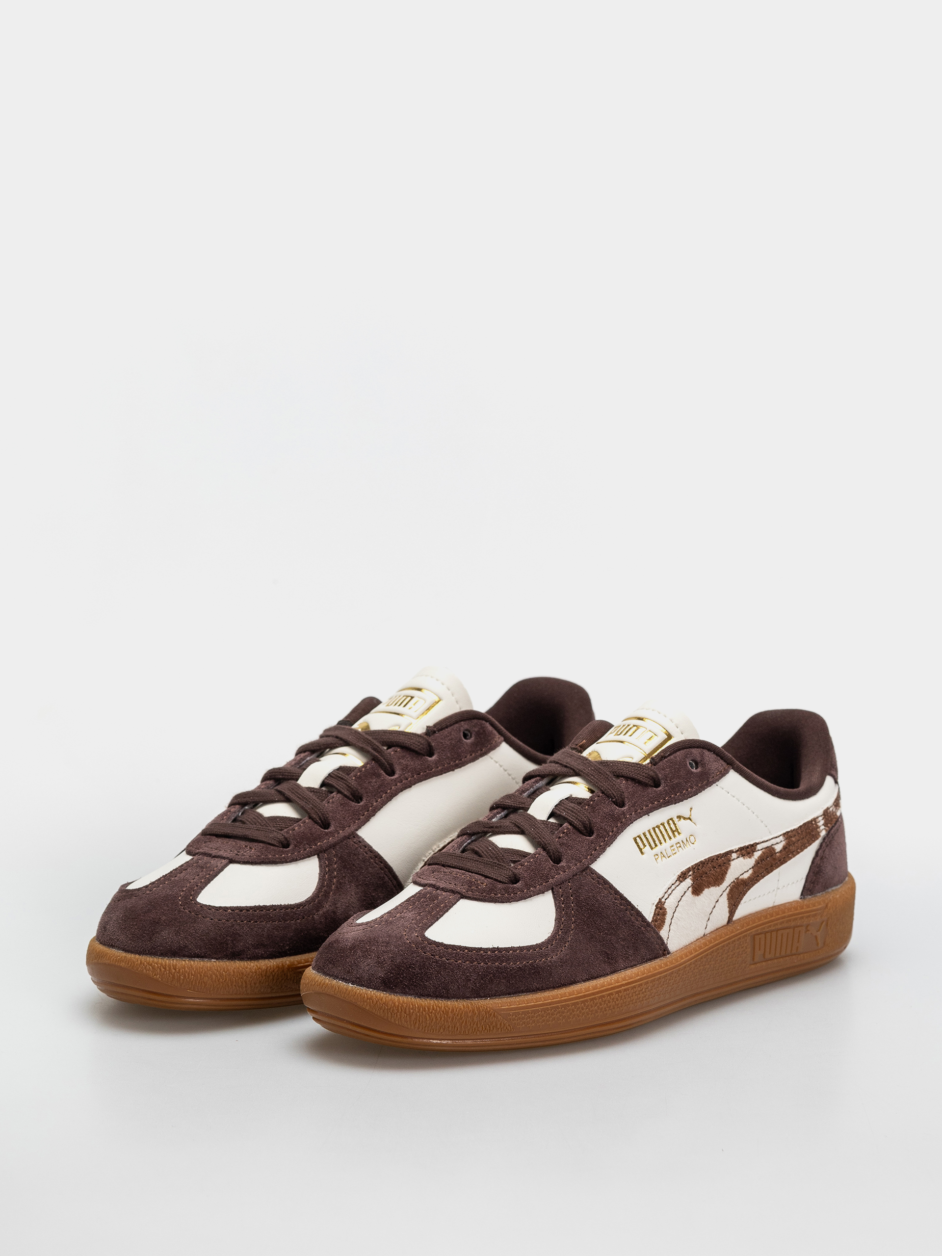 Puma Palermo Cow Wmn Cipők (warm white/chocolate brown/gum)