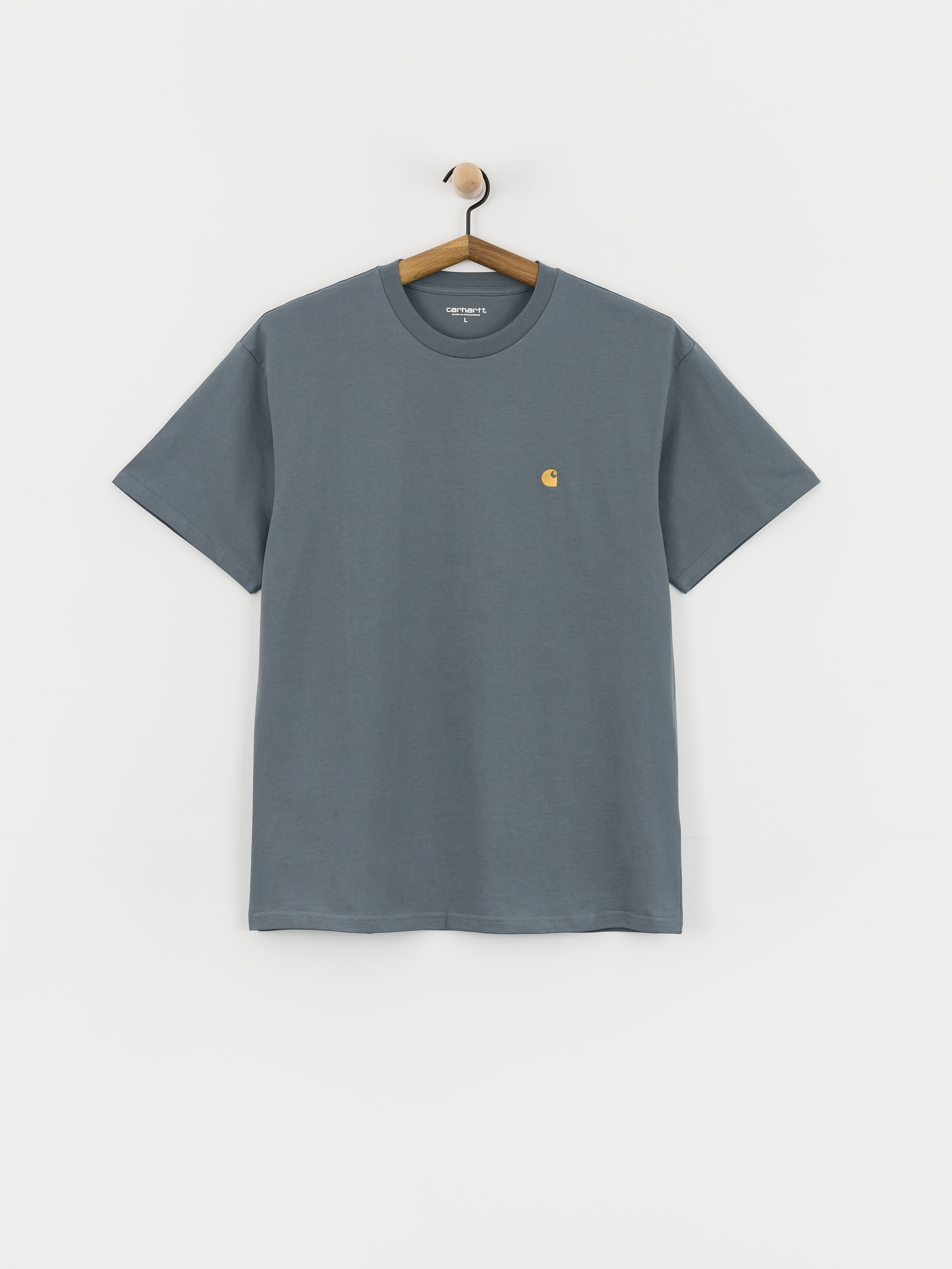 Póló Carhartt WIP Chase (cozy blue/gold)