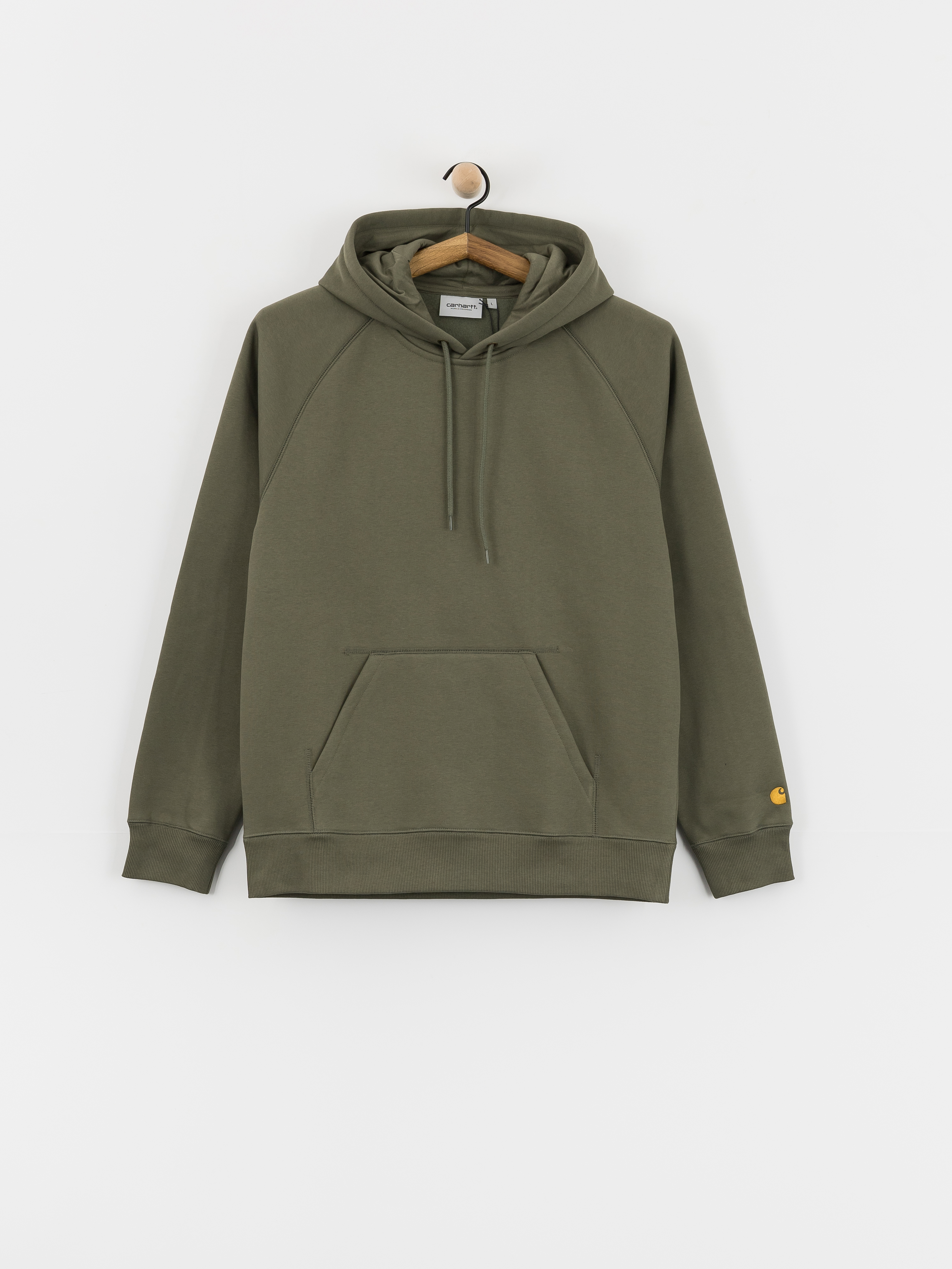 Kapucnis pulóver Carhartt WIP Chase HD (leaf/gold)